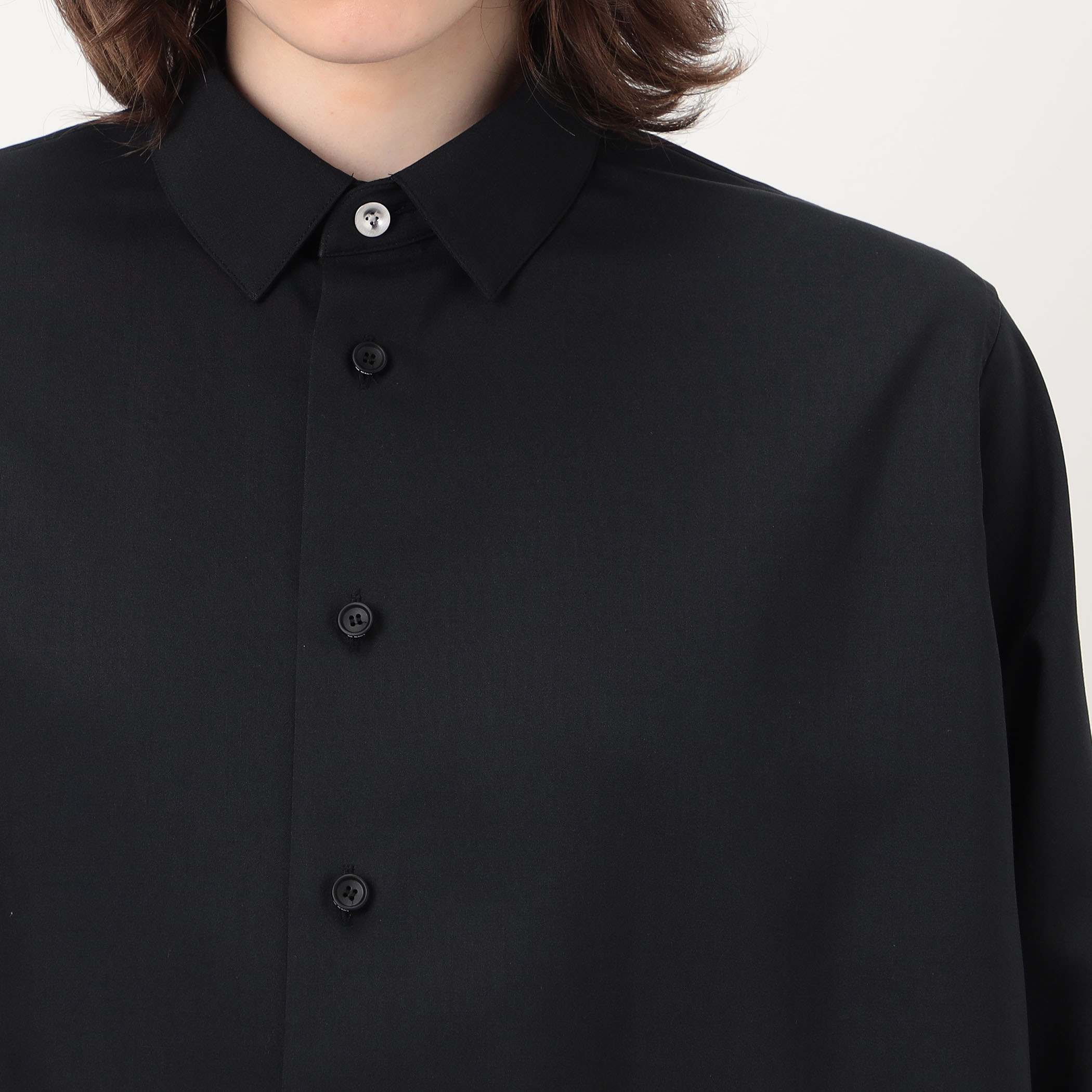 別注】THE RERACS × Edition REGULAR COLLAR A-LINE SHIRT Aライン 