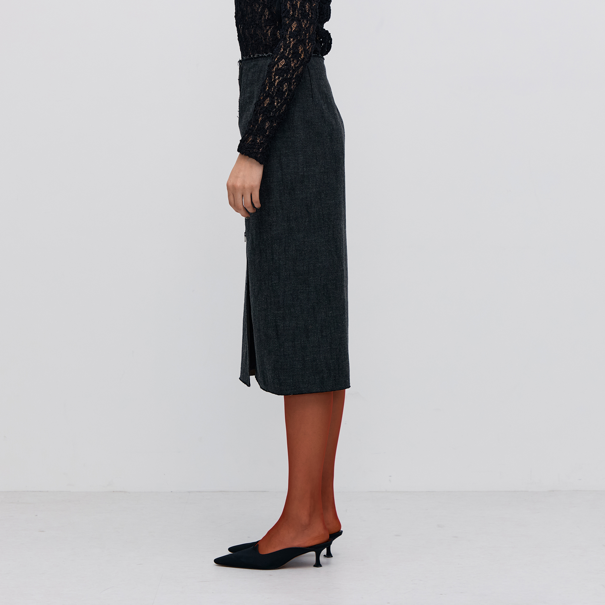 ヘリンボーンツイード タイトスカート｜トゥモローランド 公式通販