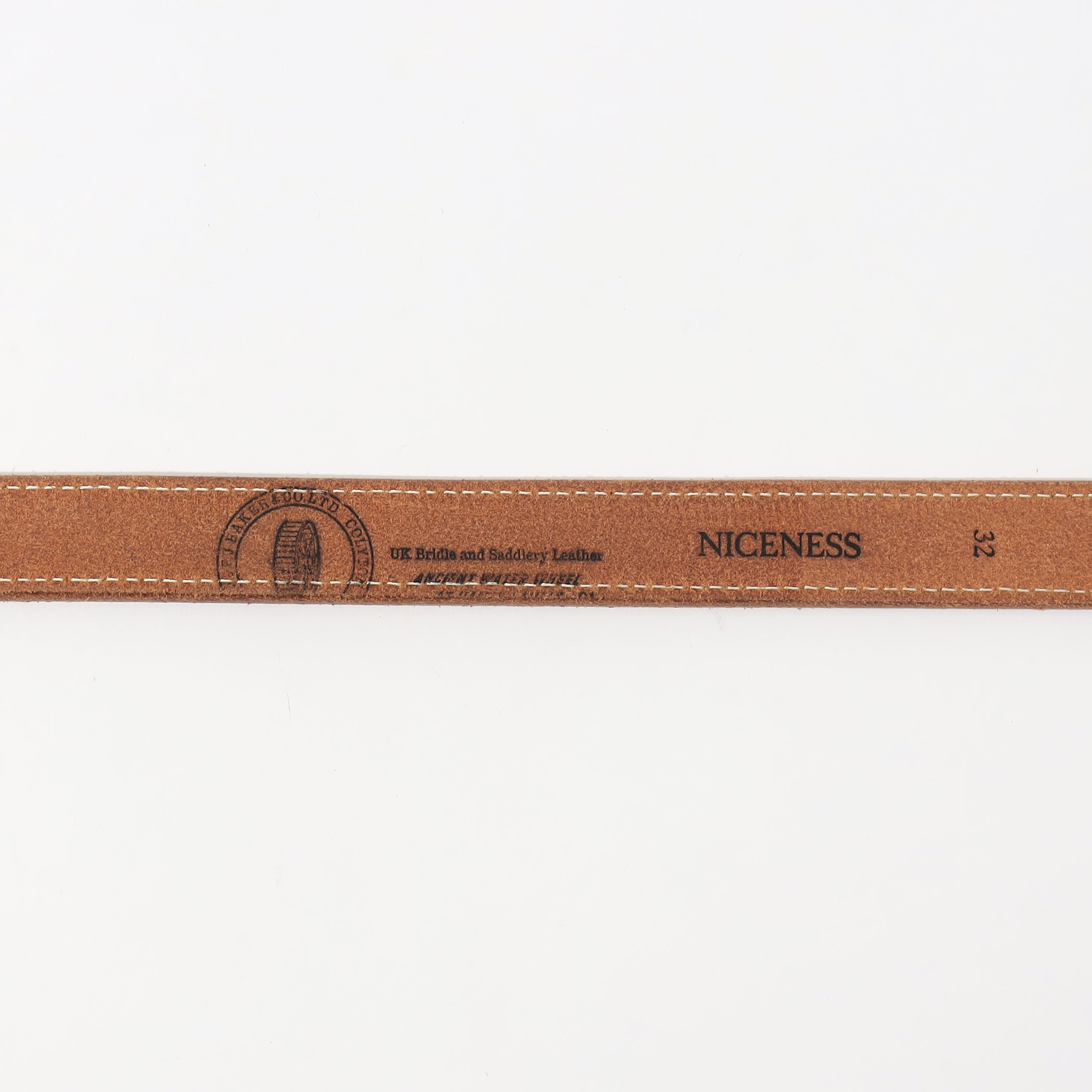 NICENESS BLADE D.B-2 ブライドルレザーベルト 25mm｜トゥモローランド