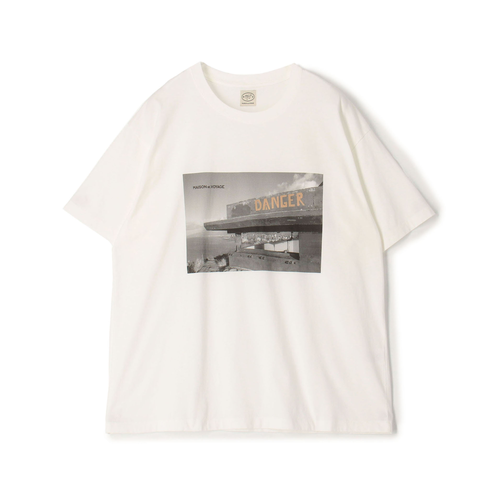 MAISON et VOYAGE コットン プリントTシャツ