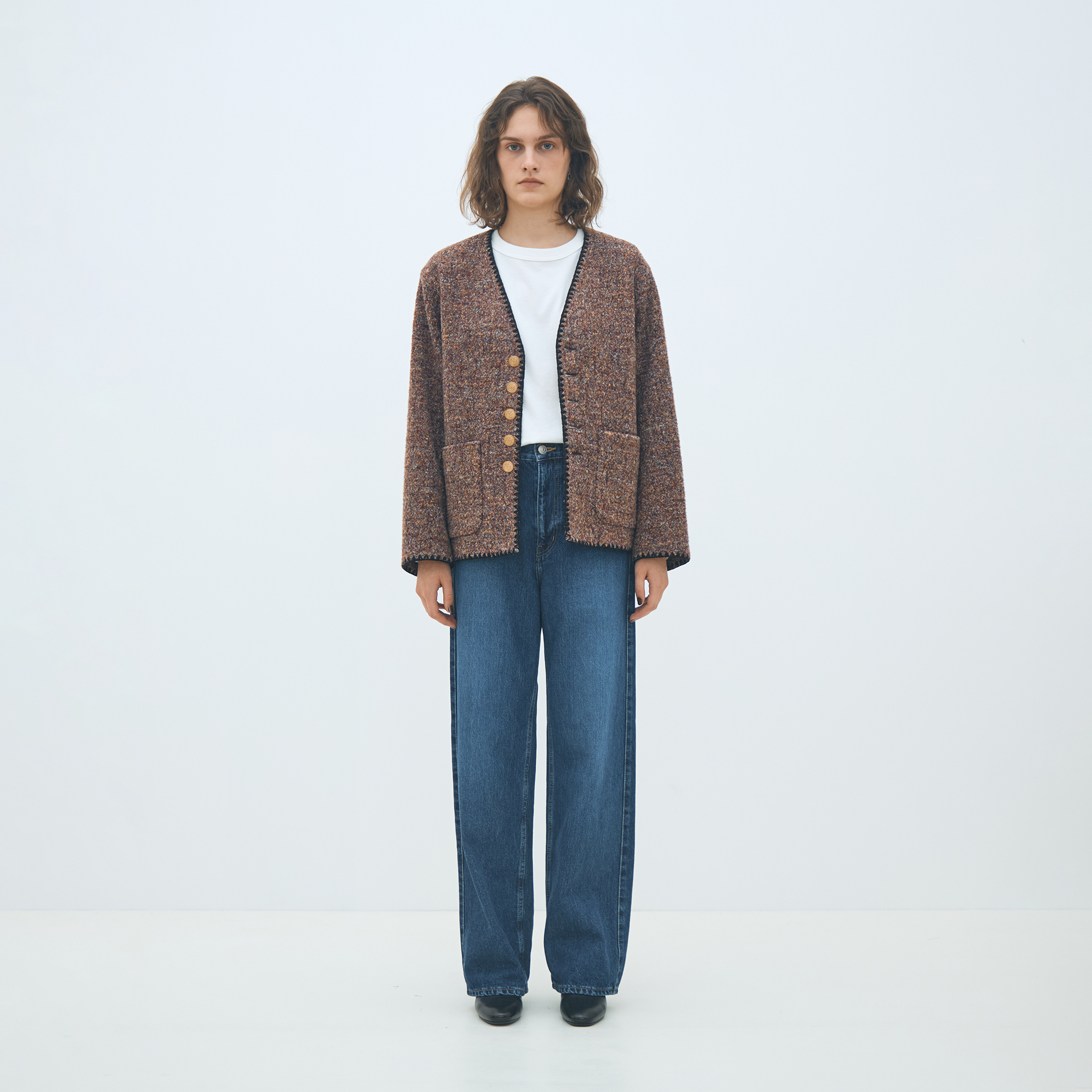 スライバージャージー Vカラージャケット｜トゥモローランド 公式通販