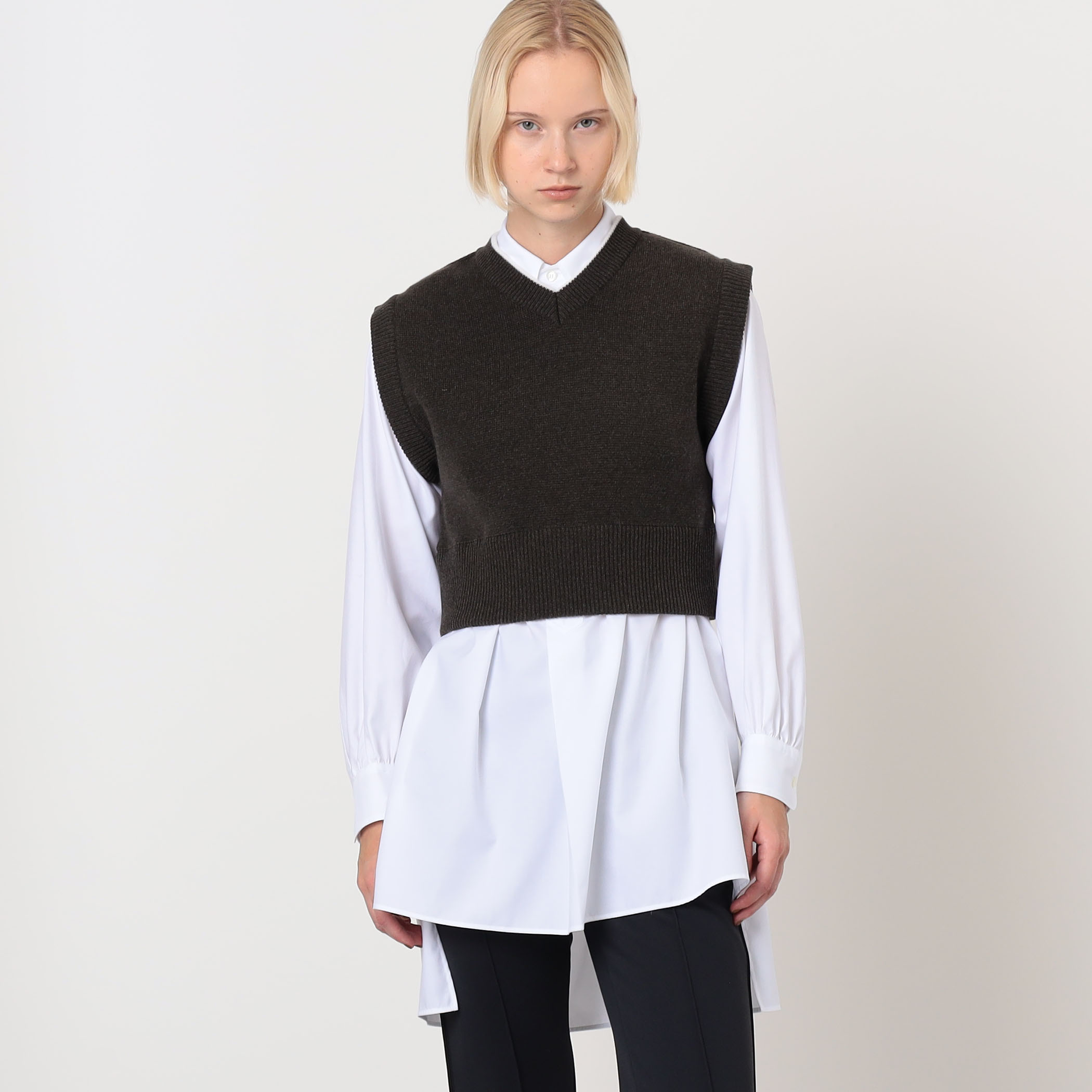 別注】THE RERACS × Edition V NECK VEST Vネック ニットベスト