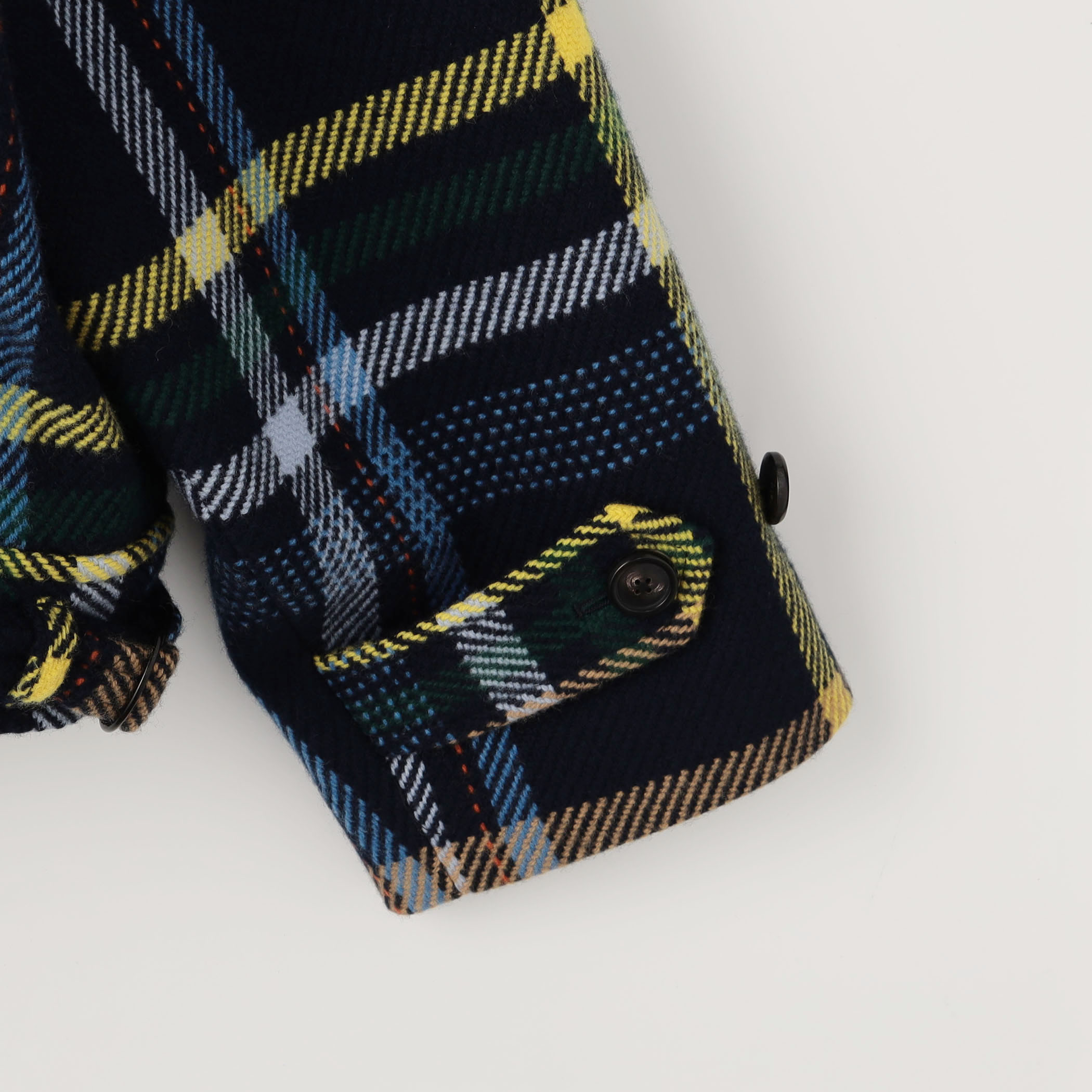 ウールカシミヤ パネルチェック ショートブルゾン｜トゥモローランド