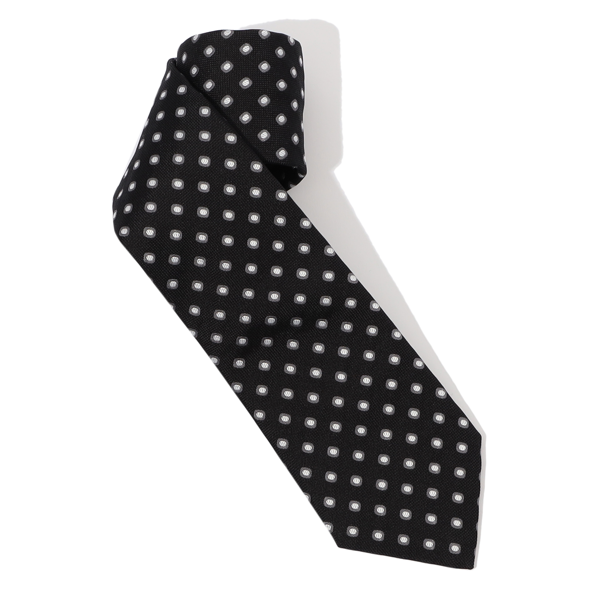 Seaward ＆ Stearn シルクプリント ドット柄ネクタイ