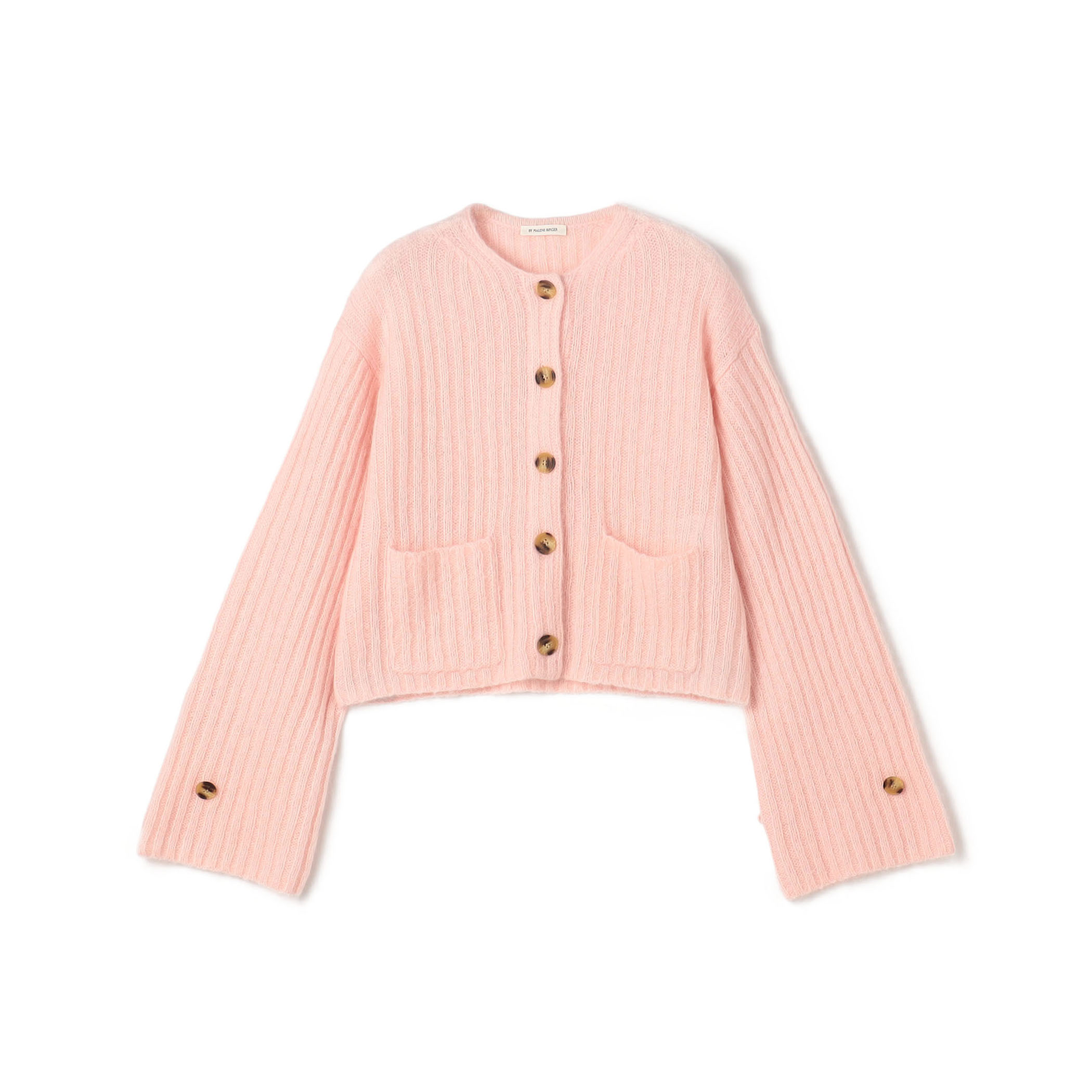 BY MALENE BIRGER CIERROU クルーネック リブカーディガン