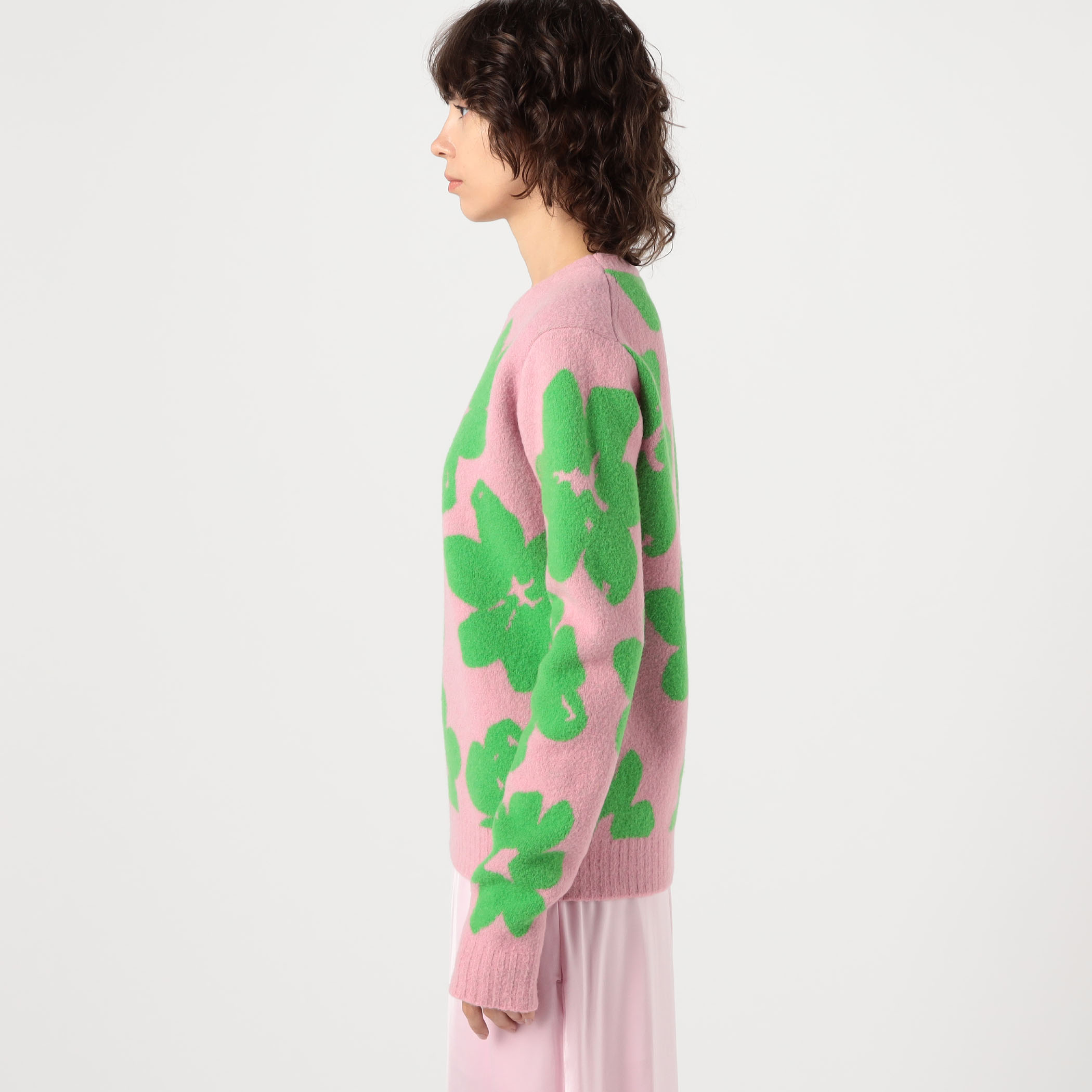 JIL SANDER＋｜20FW シルクパッチニット ウール うさぎ 美品