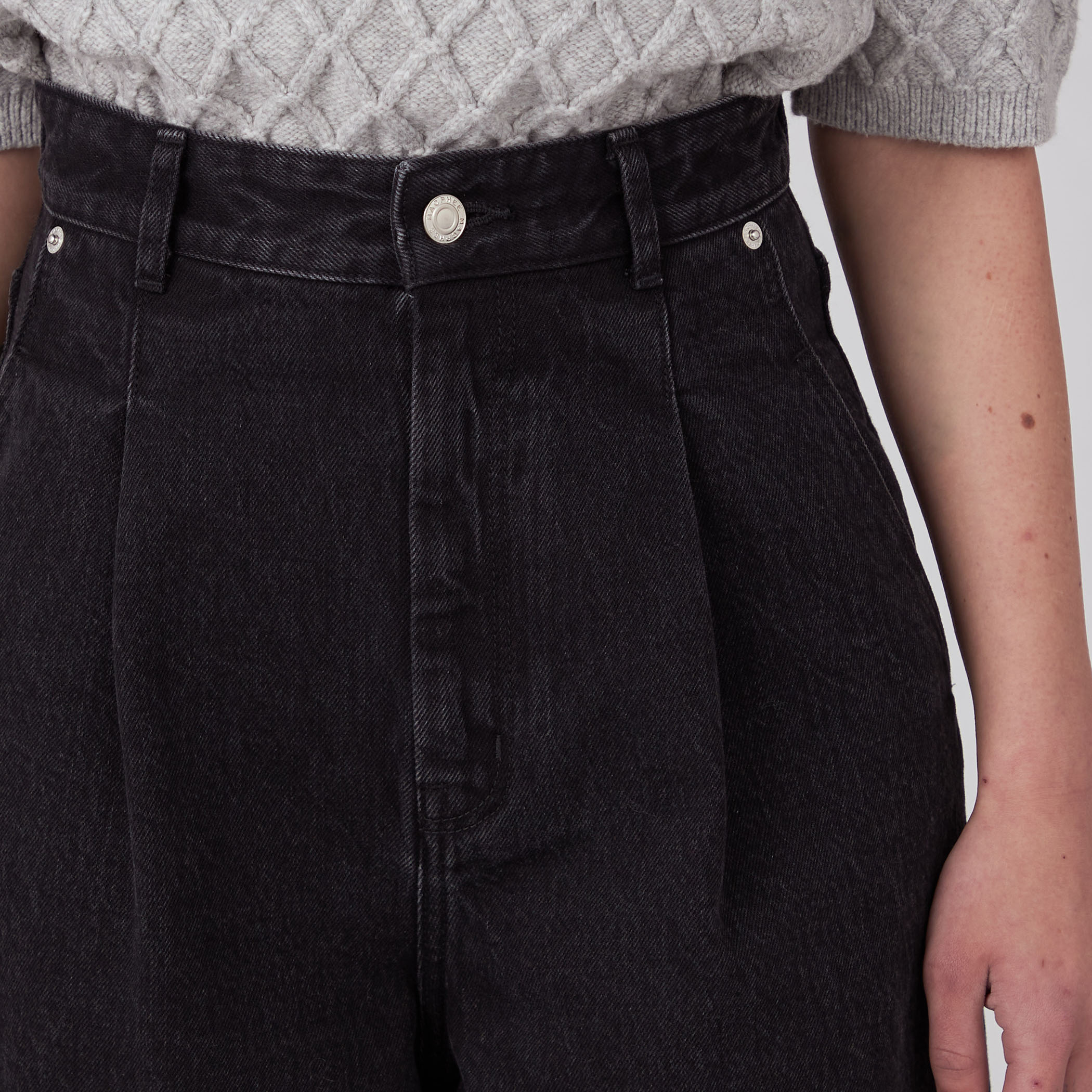 コットンデニム タックワイドパンツ｜トゥモローランド 公式通販