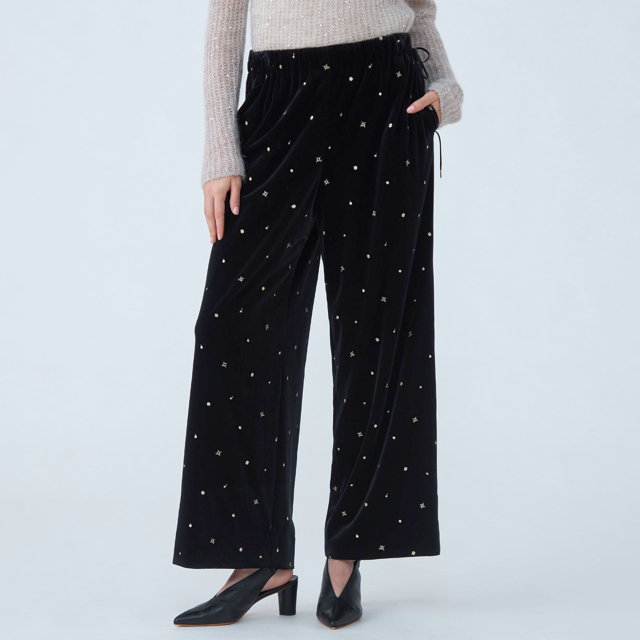 Ballsey ボールジィ　ベロア調パンツ　ベルベット　ワインレッド　えんじ Ballsey ボールジィ ベロア調パンツ ベルベット ワインレッド えんじ