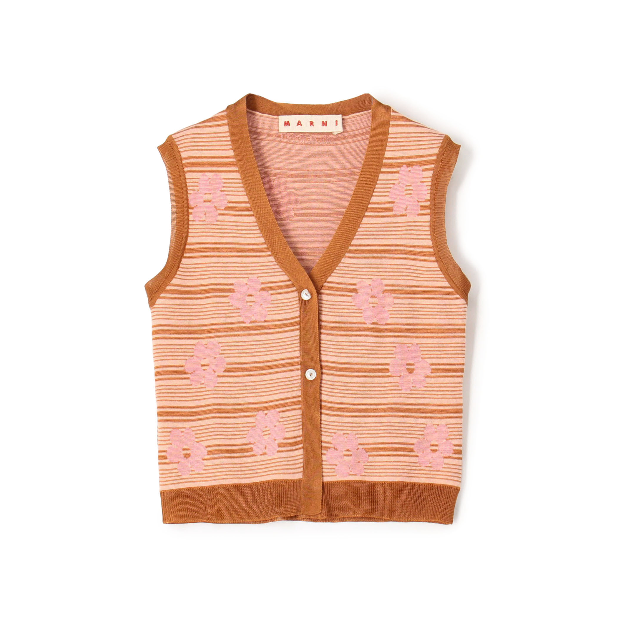 MARNI Striped Flowers ベスト