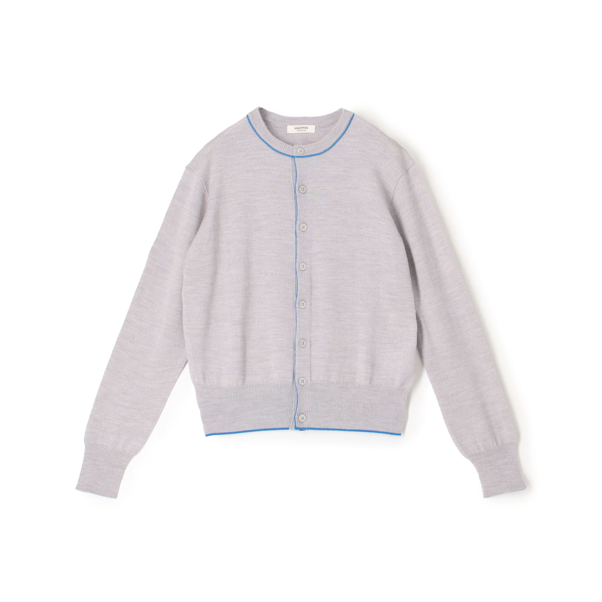 プレーンウール クルーネックカーディガン