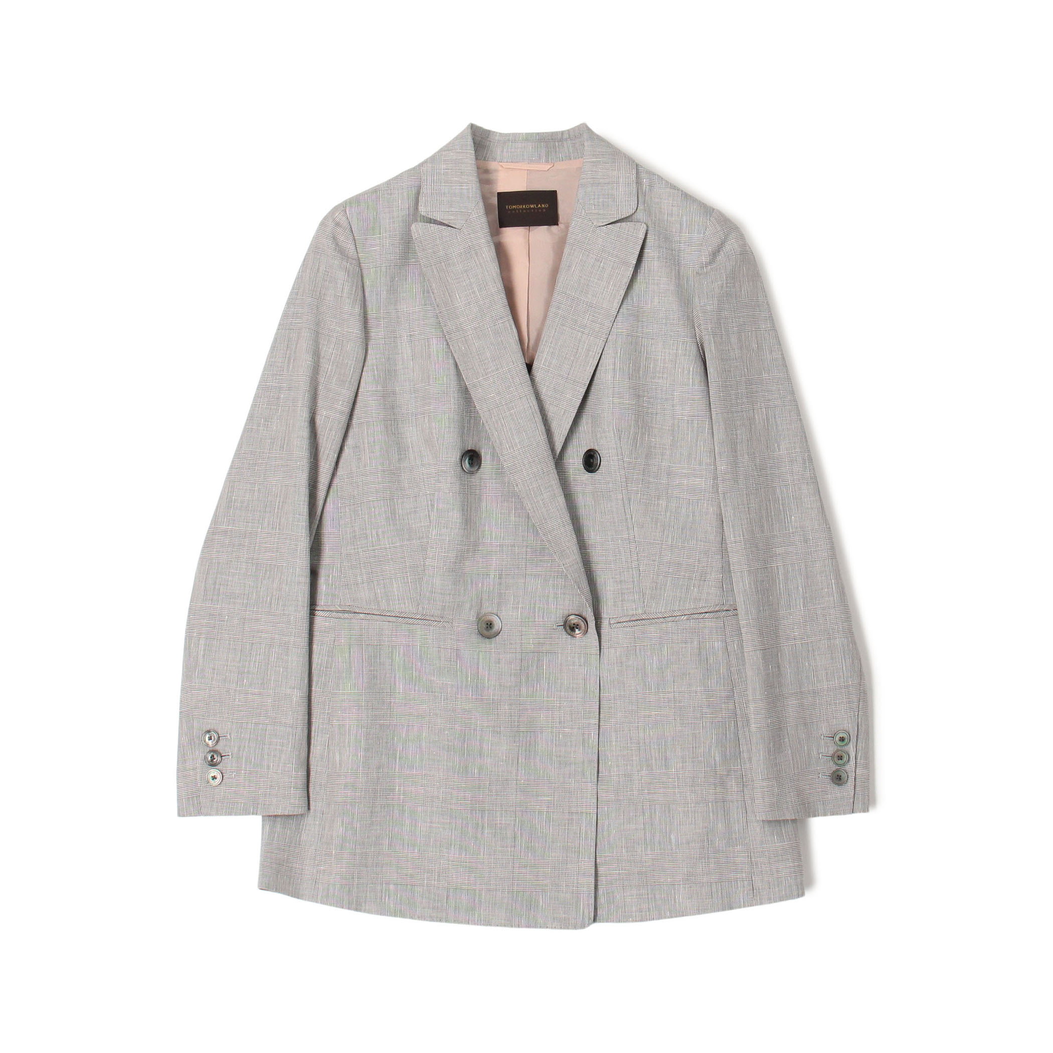 サマーグレンチェック ダブルブレストジャケット