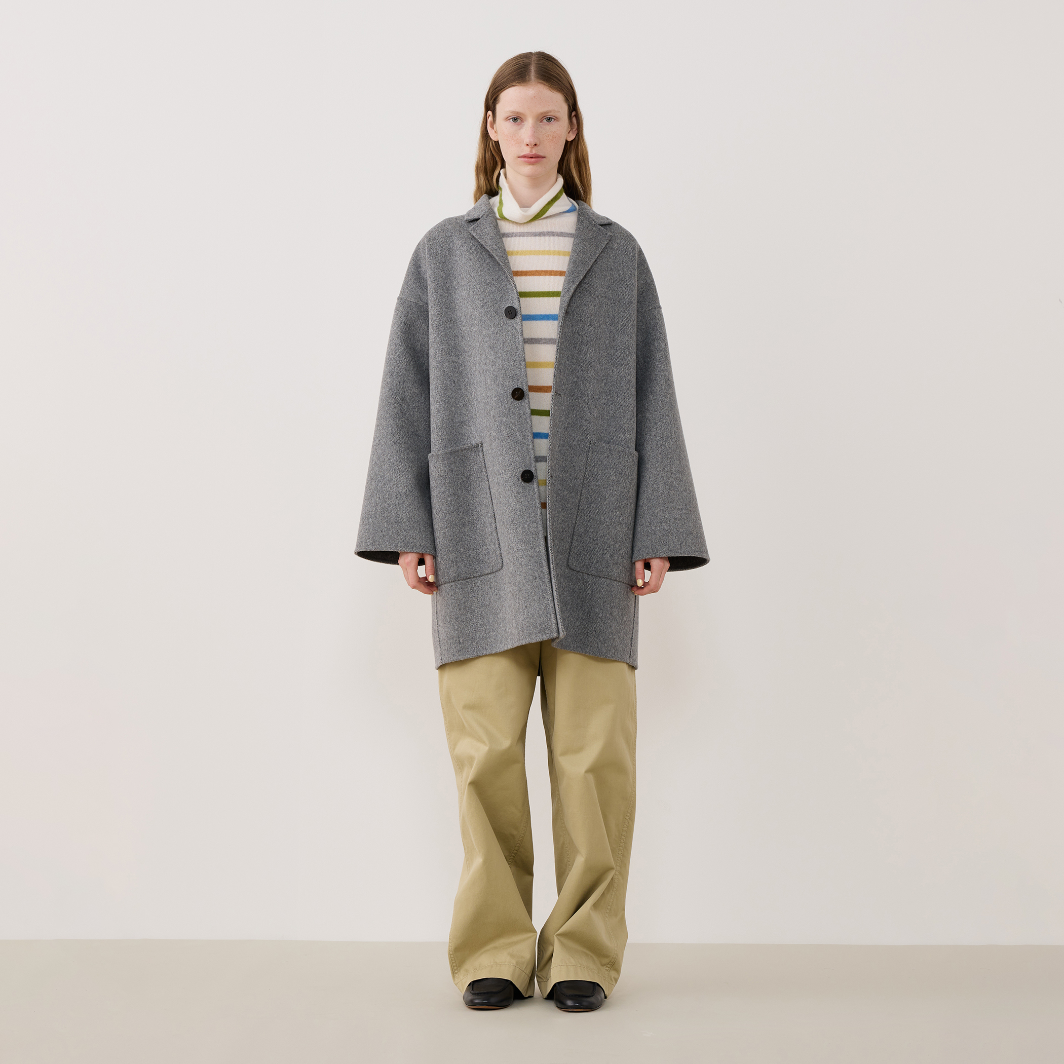 ウールダブルフェイス キモノスリーブコート｜トゥモローランド 公式通販