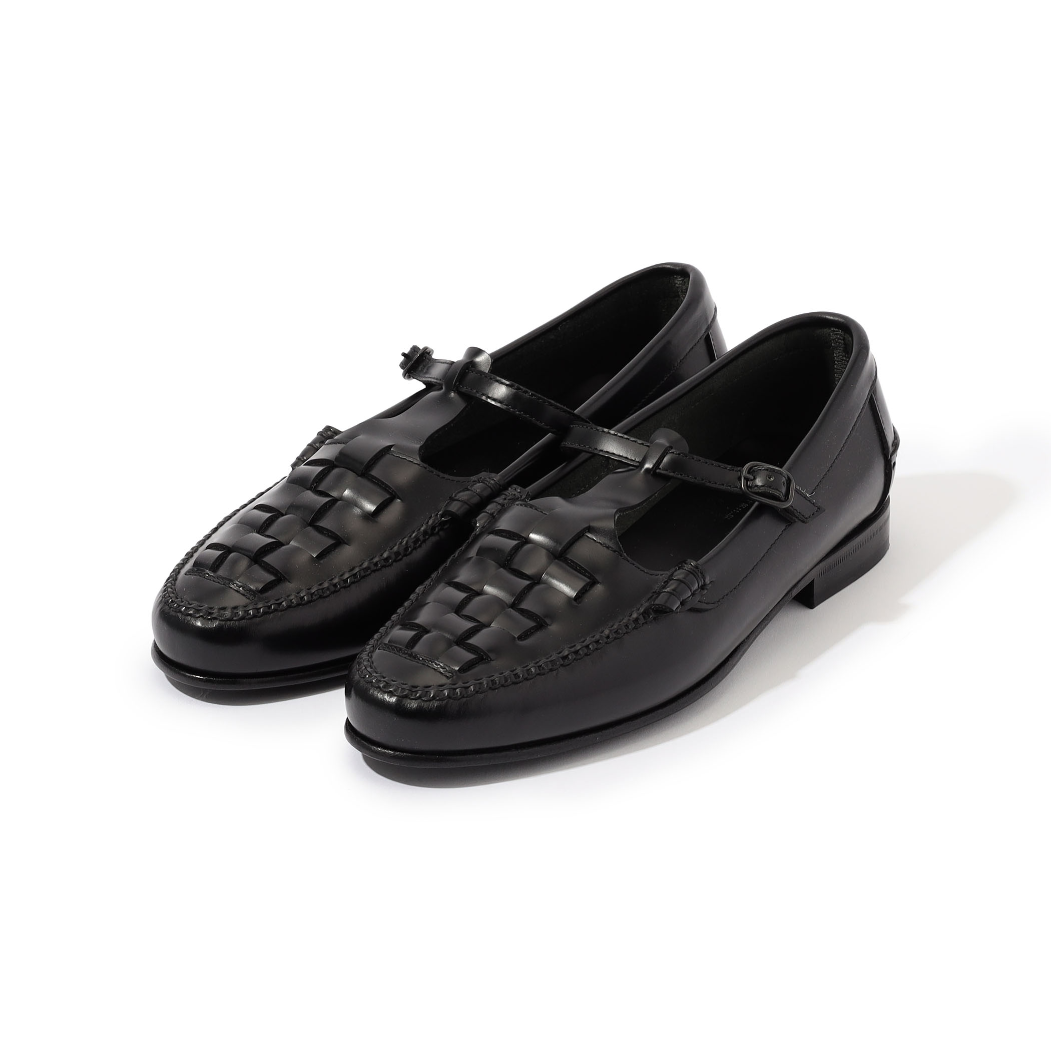 HEREU MAQUEDA Interwoven T-bar Loafer ストラップローファー