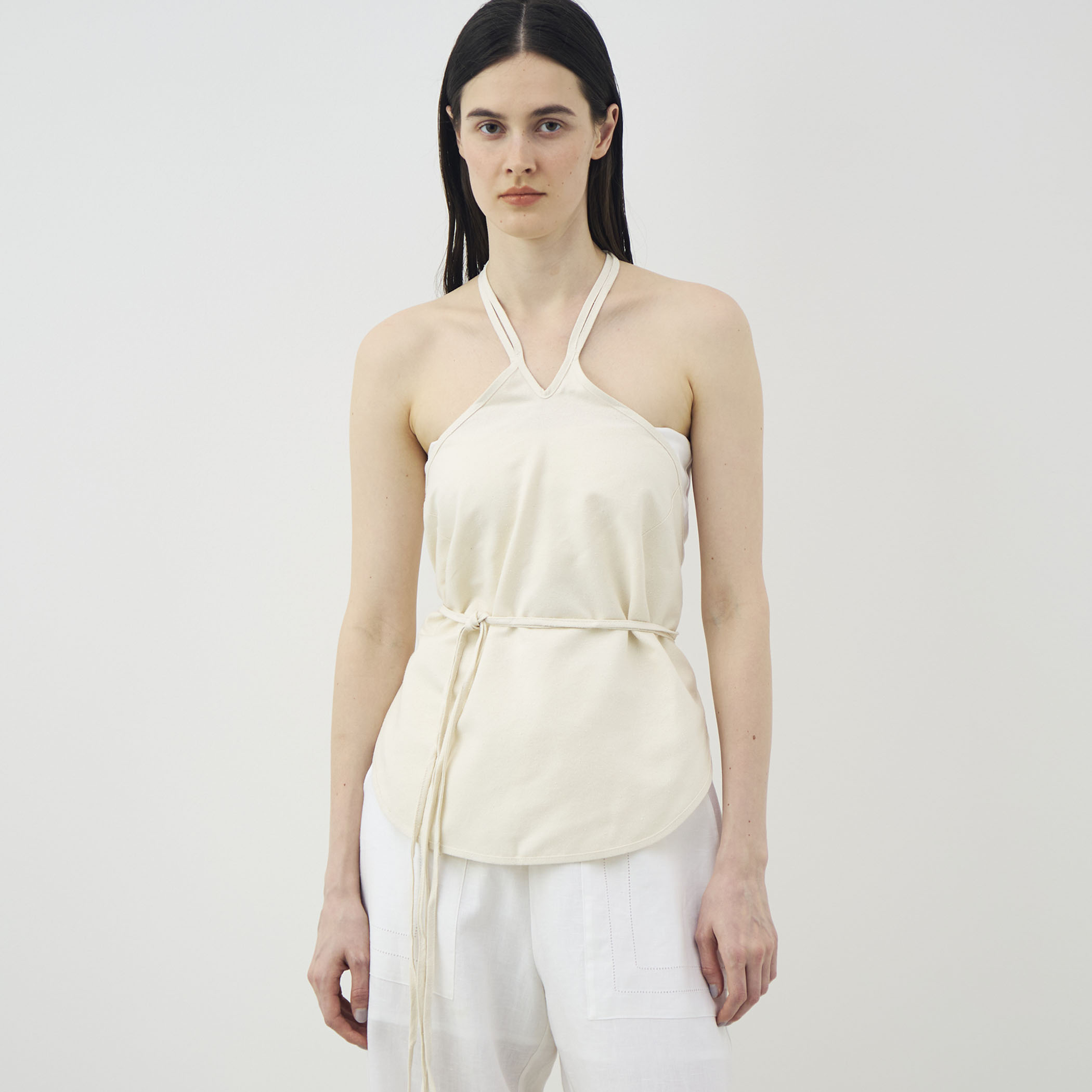 BASERANGE MAR TOP シルク ホルターネックトップ｜トゥモローランド