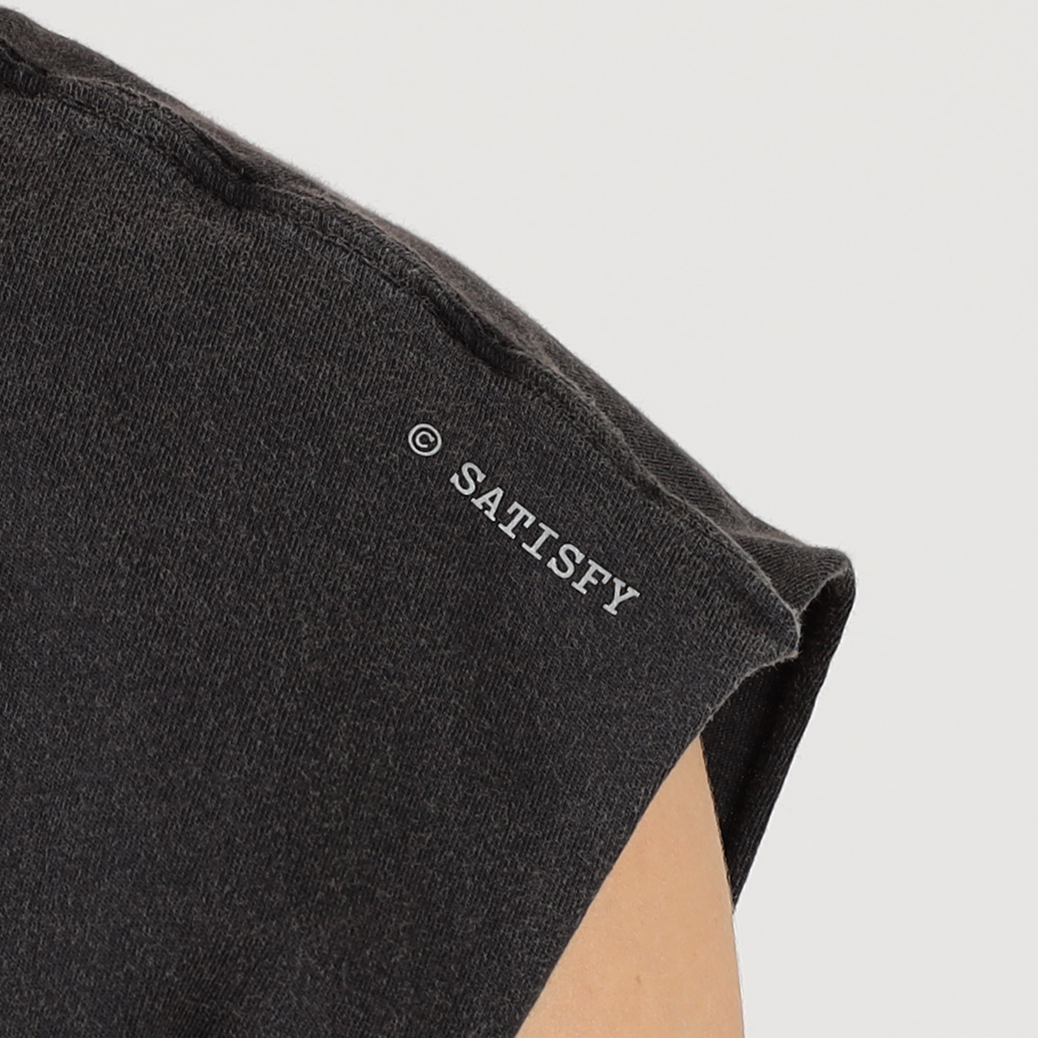SATISFY MothTech サソリ柄 Tシャツ ウォッシュ加工 Mサイズ