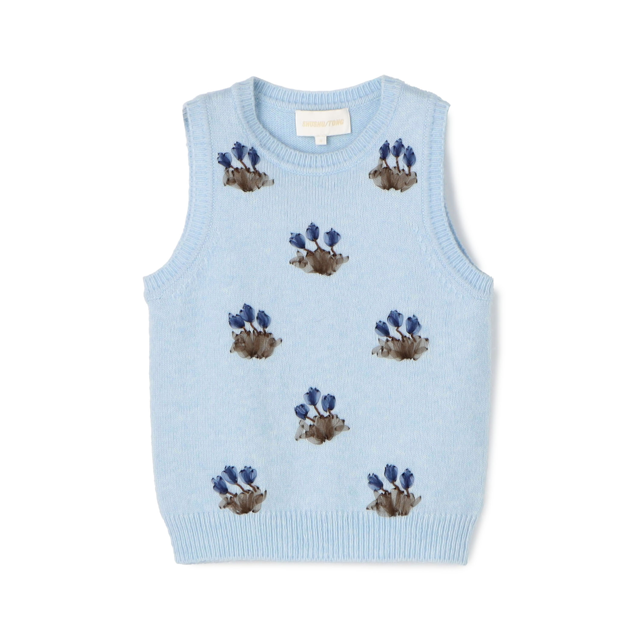 SHUSHU/TONG Embroidered knitvest