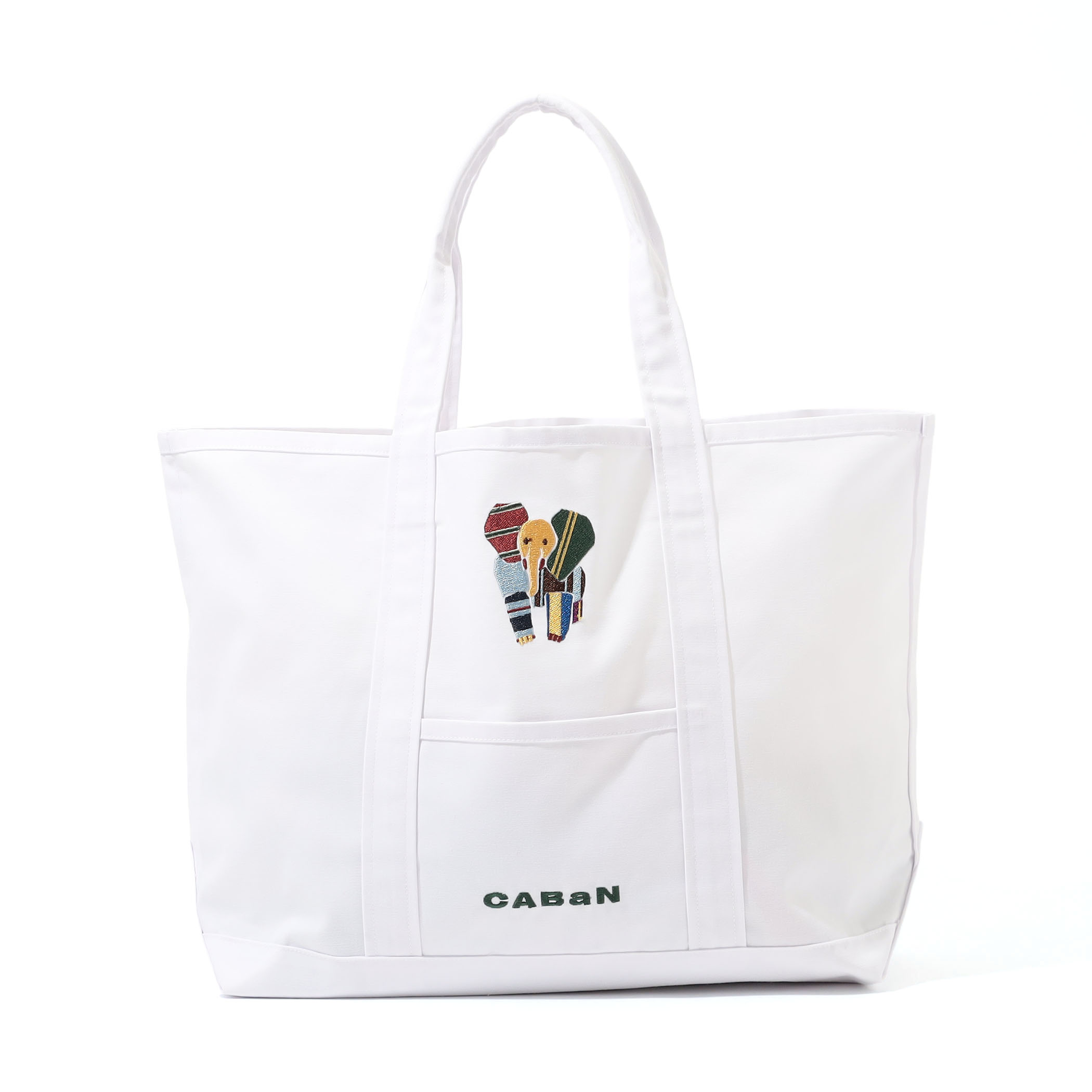 Elephant刺繍 プレイフルトートバッグ