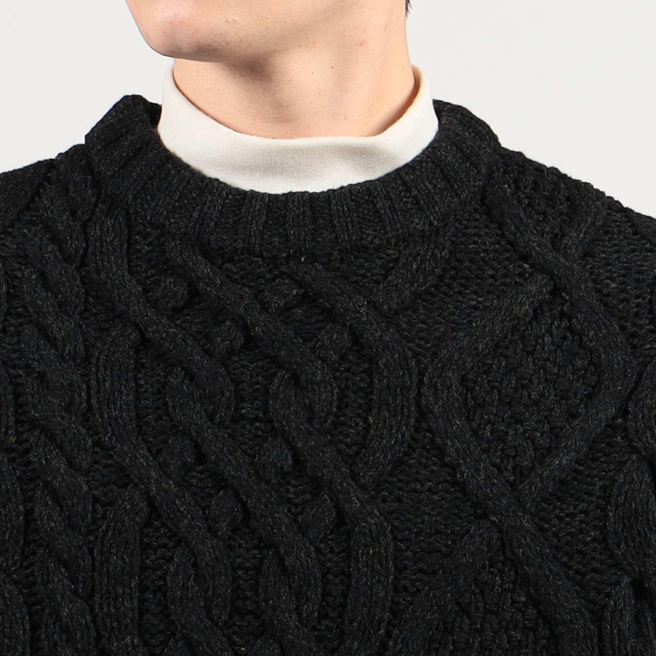 caban ウールリバーシブルニットベスト UTA CABaN ウール ハンド