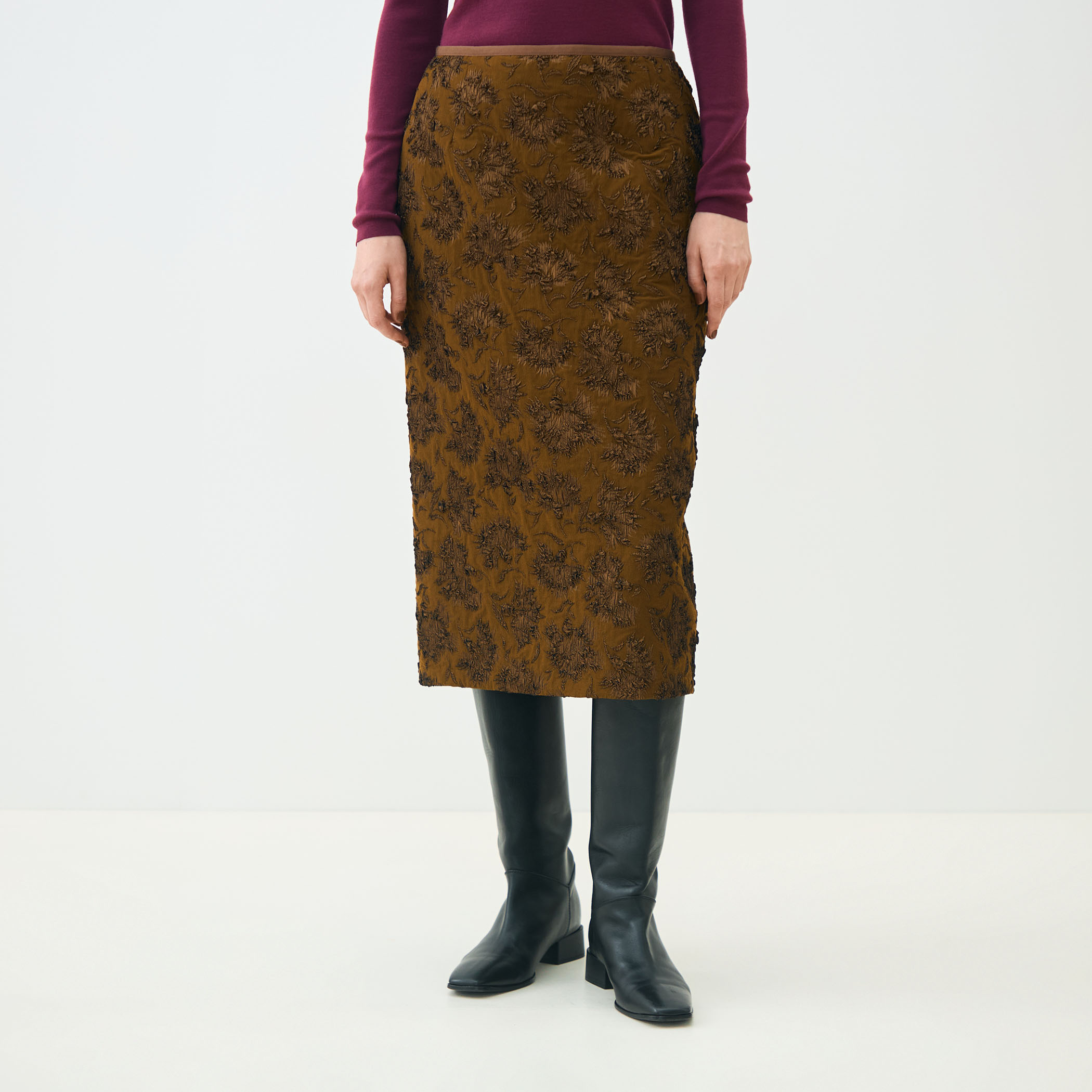 フローラビーストレッチ タイトストレートスカート｜トゥモローランド