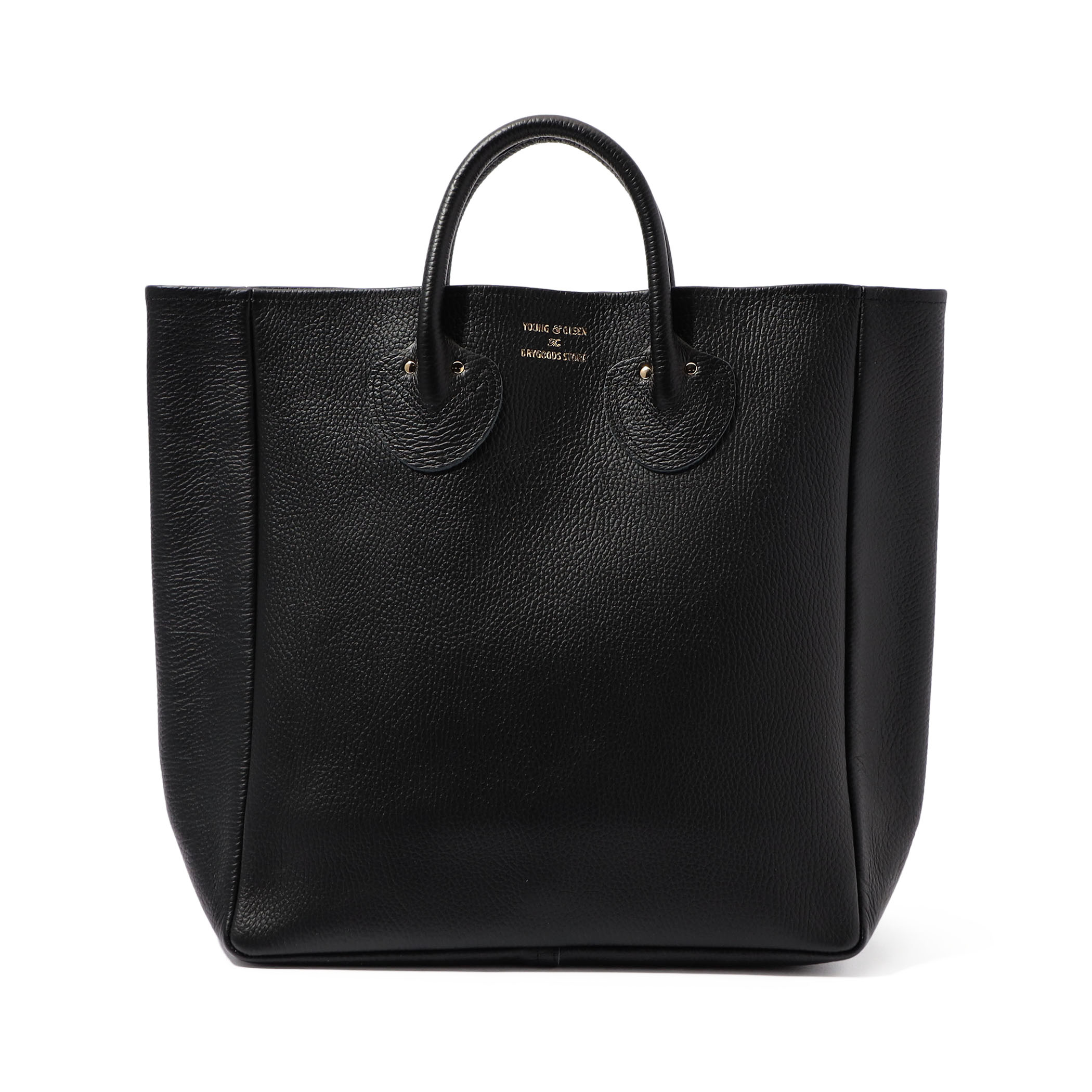 YOUNG&OLSEN EMBOSSED LEATHER TOTE BAG