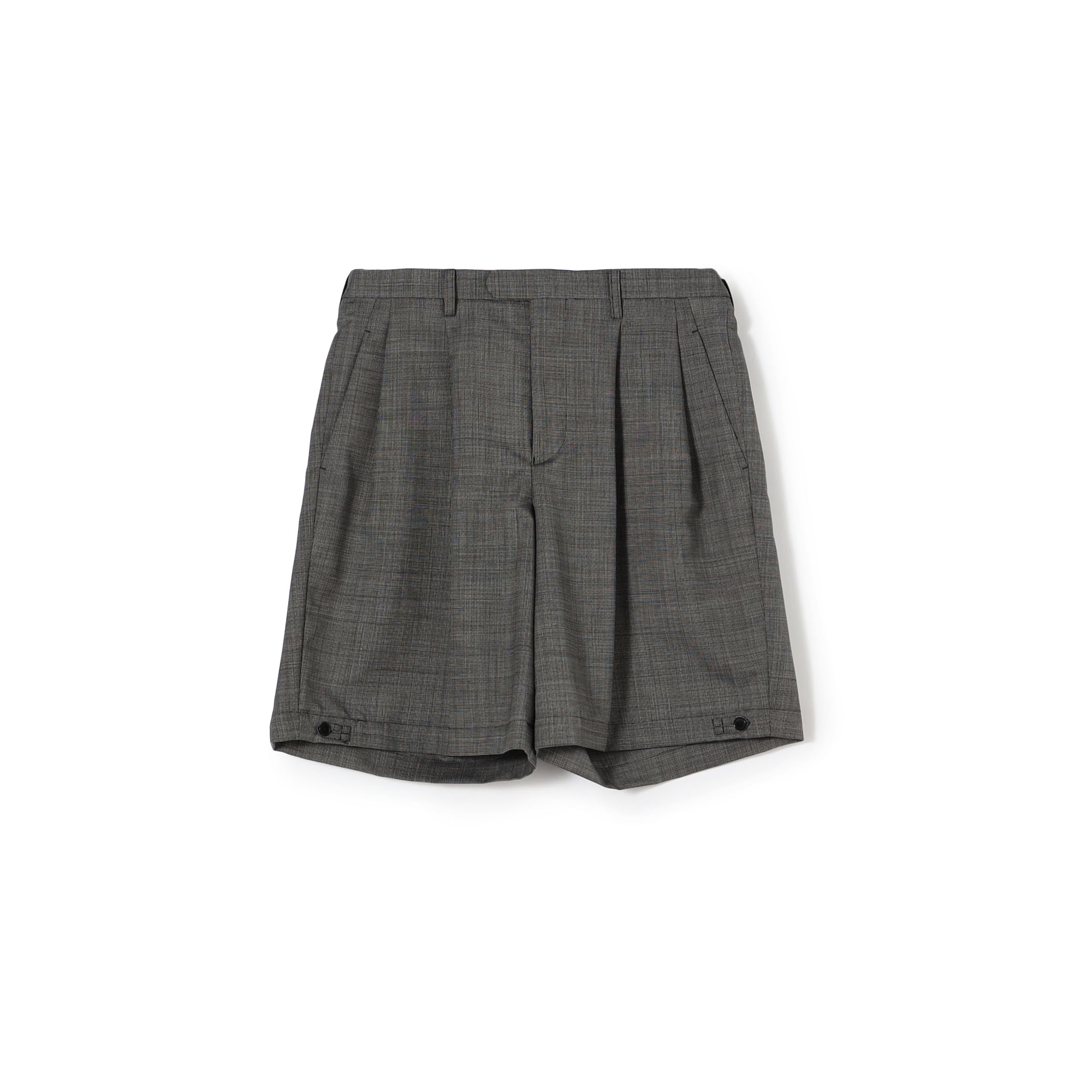 MAATEE&SONS  ウールモヘヤ 2プリーツ ショートパンツ
