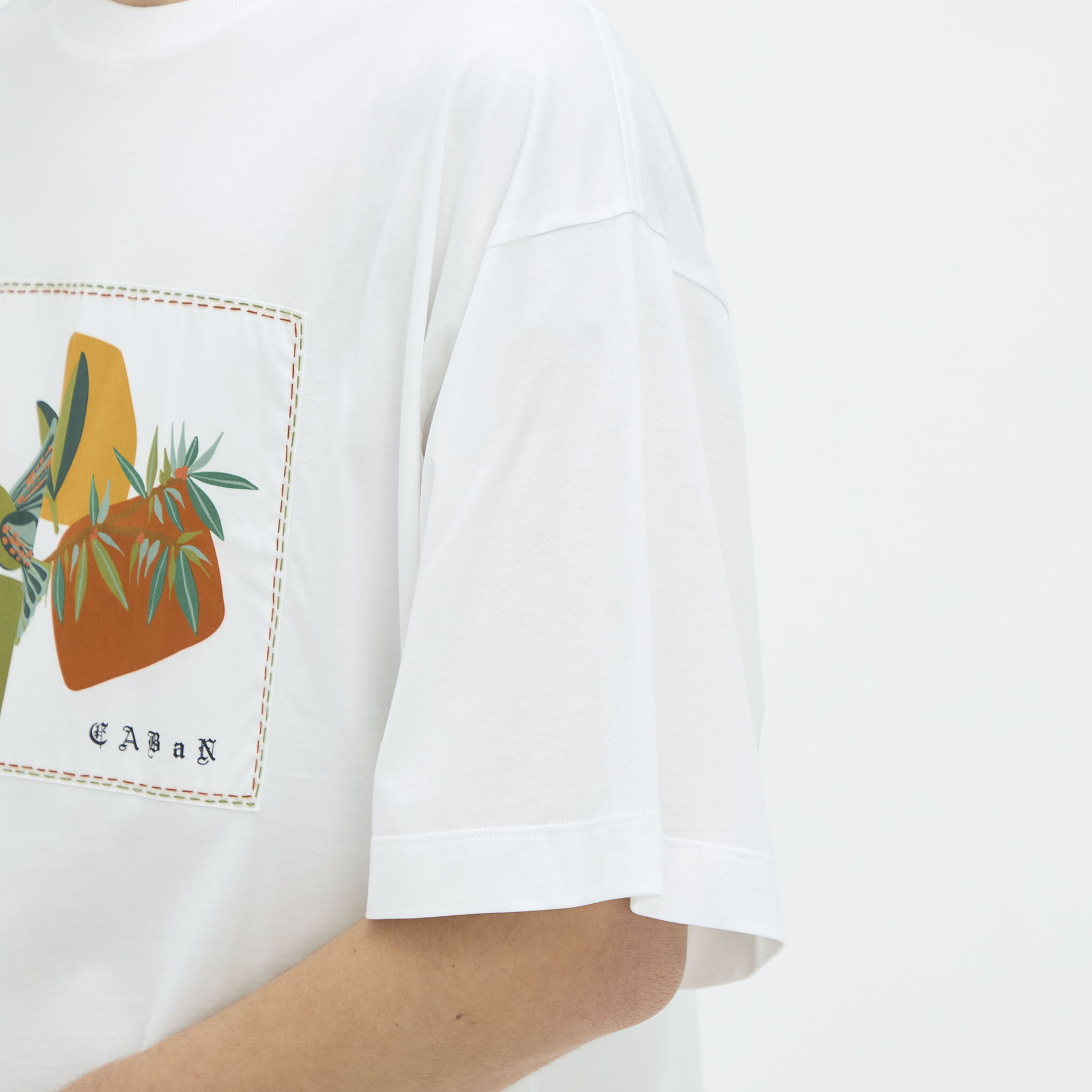 CABaN スビンコットン BIRDプリントTシャツ｜トゥモローランド 公式通販