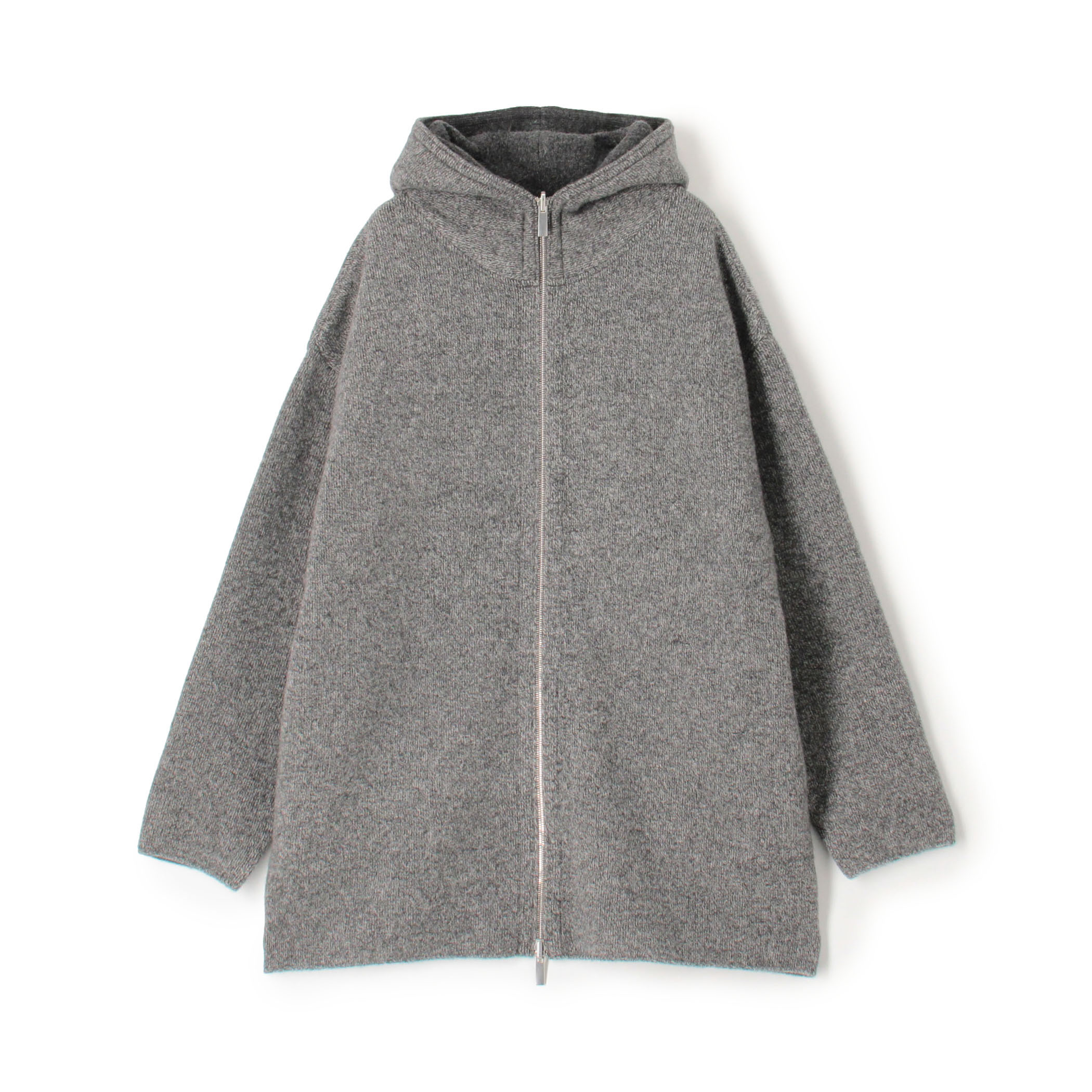 ウールダブルフェイスパイル 2-wayフーデッドコート