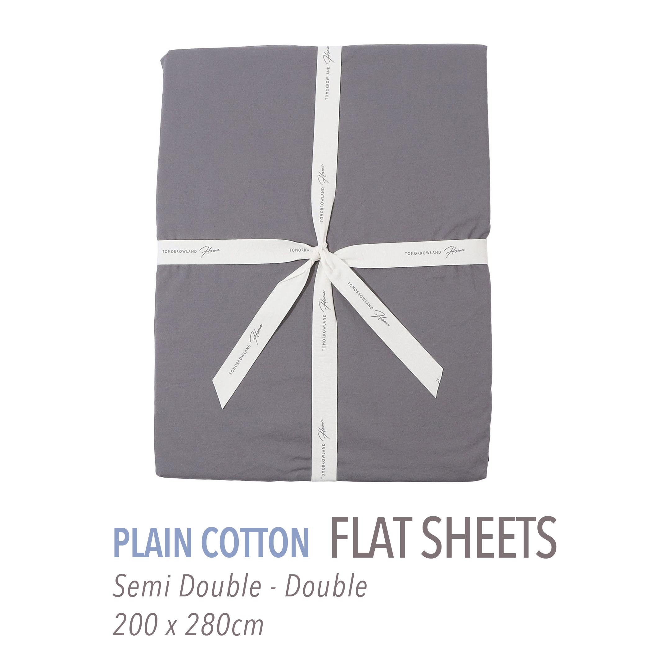 Plain Cotton flat sheets (semi-double to double)