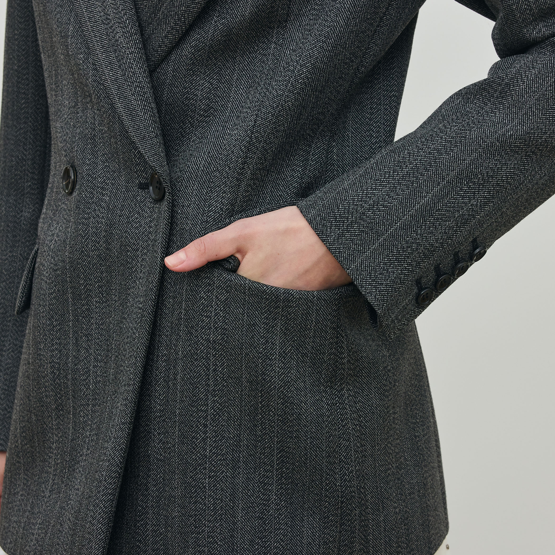 シェトランドへリンボーン テーラードジャケット｜トゥモローランド