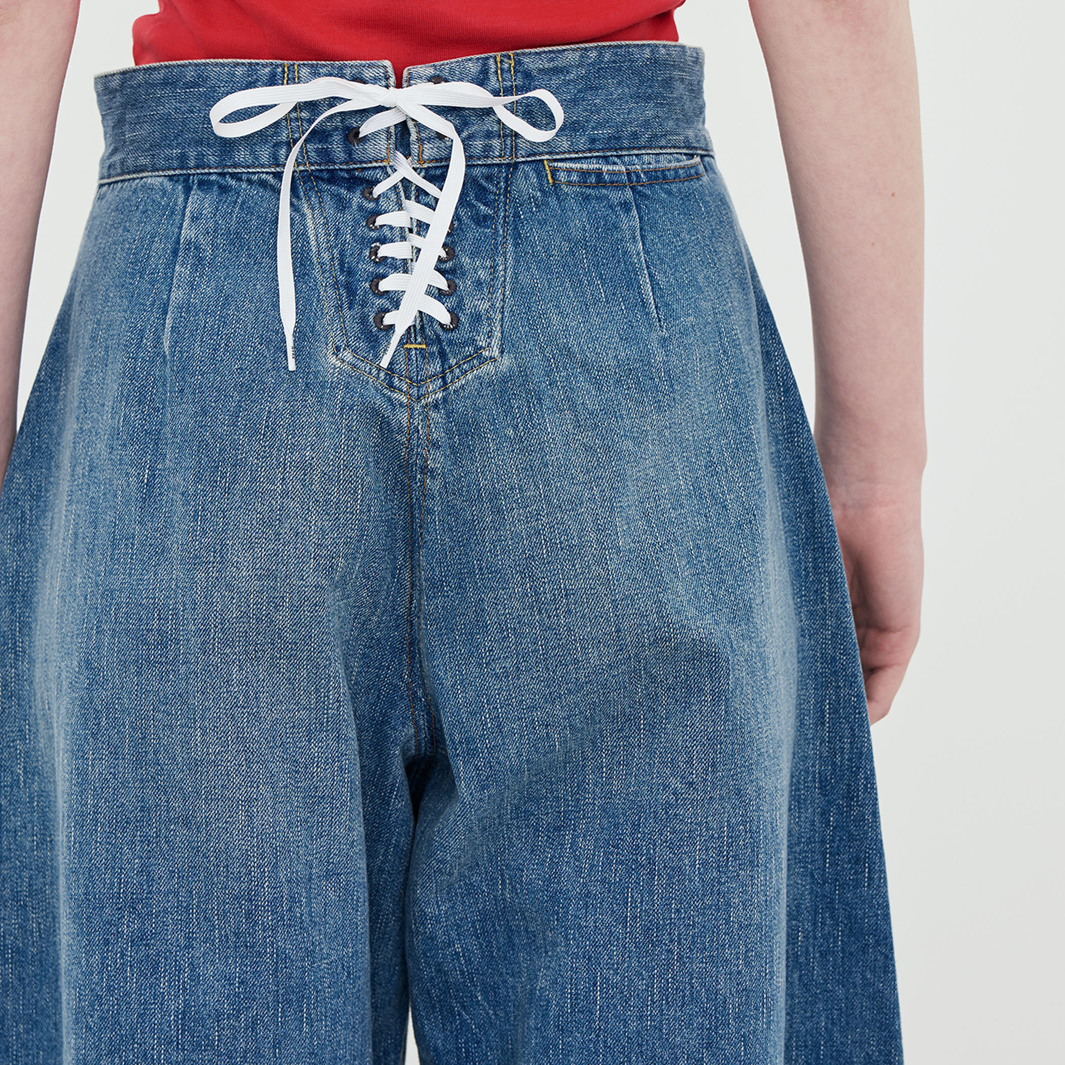 HYKE SAILOR BARREL DENIM バレルデニムパンツ｜トゥモローランド 公式