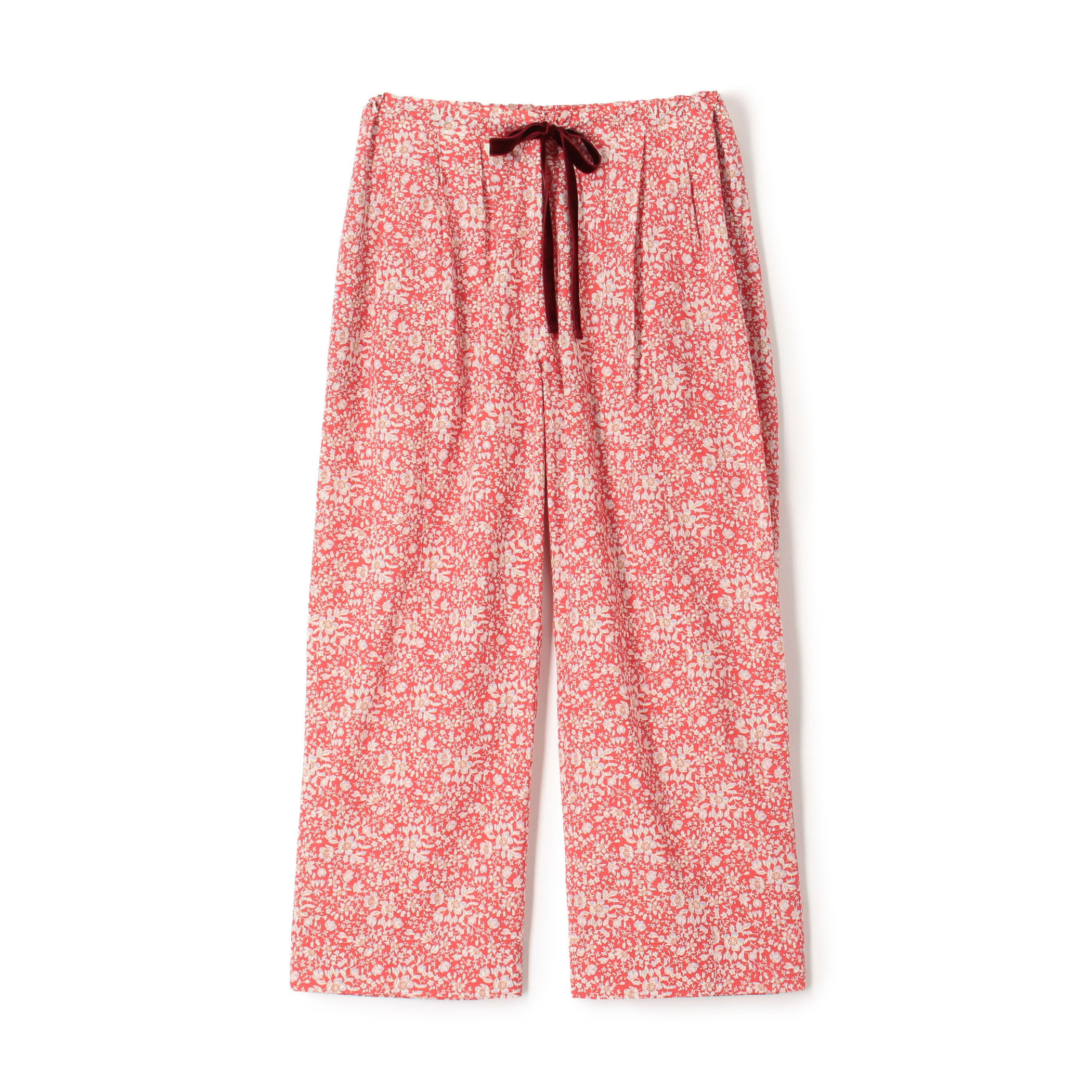 サマーリバティ ギャザーワイドパンツ