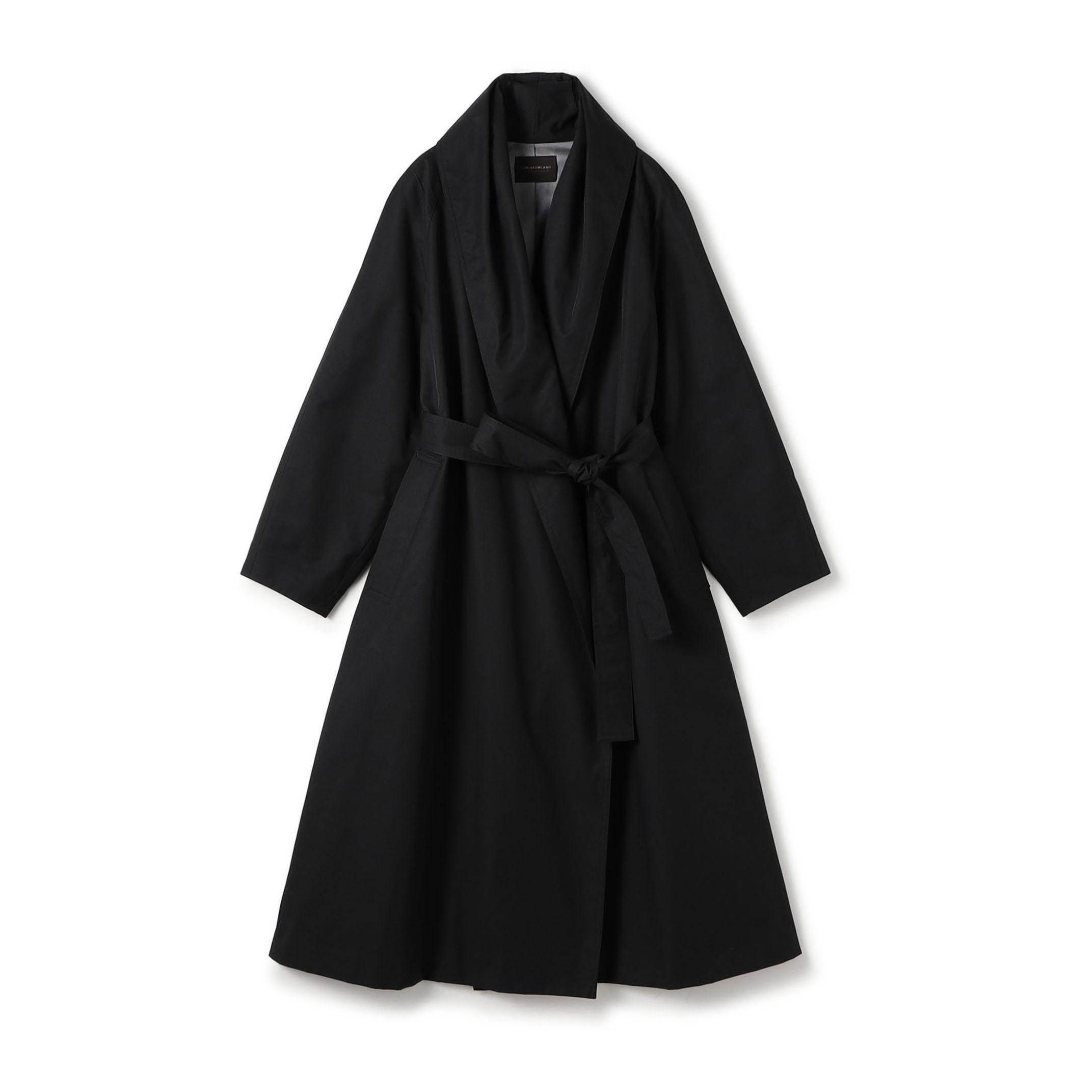 スムースクロス ベルテッドガウンコート