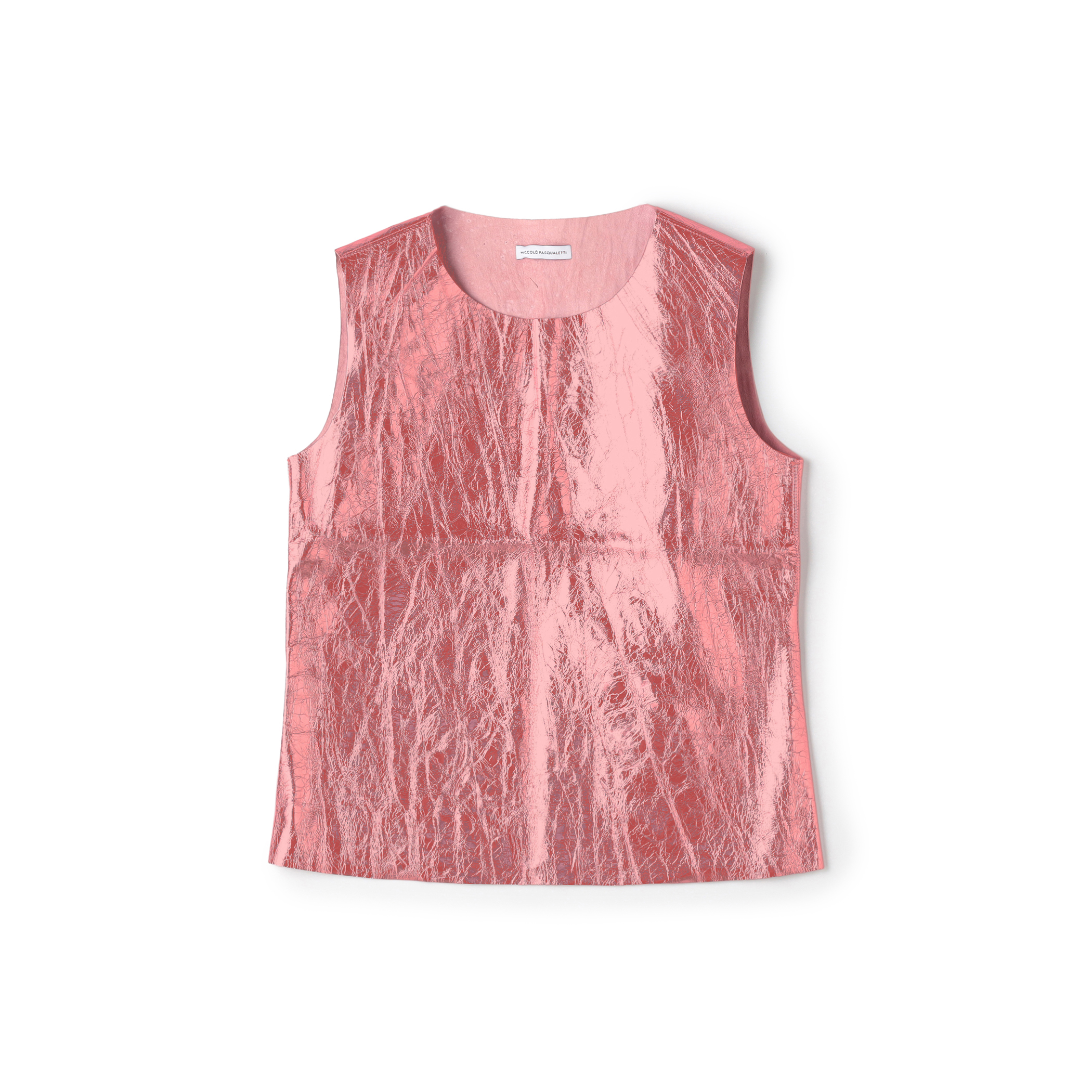 Niccolo Pasqualetti ラムレザー ノースリーブトップ