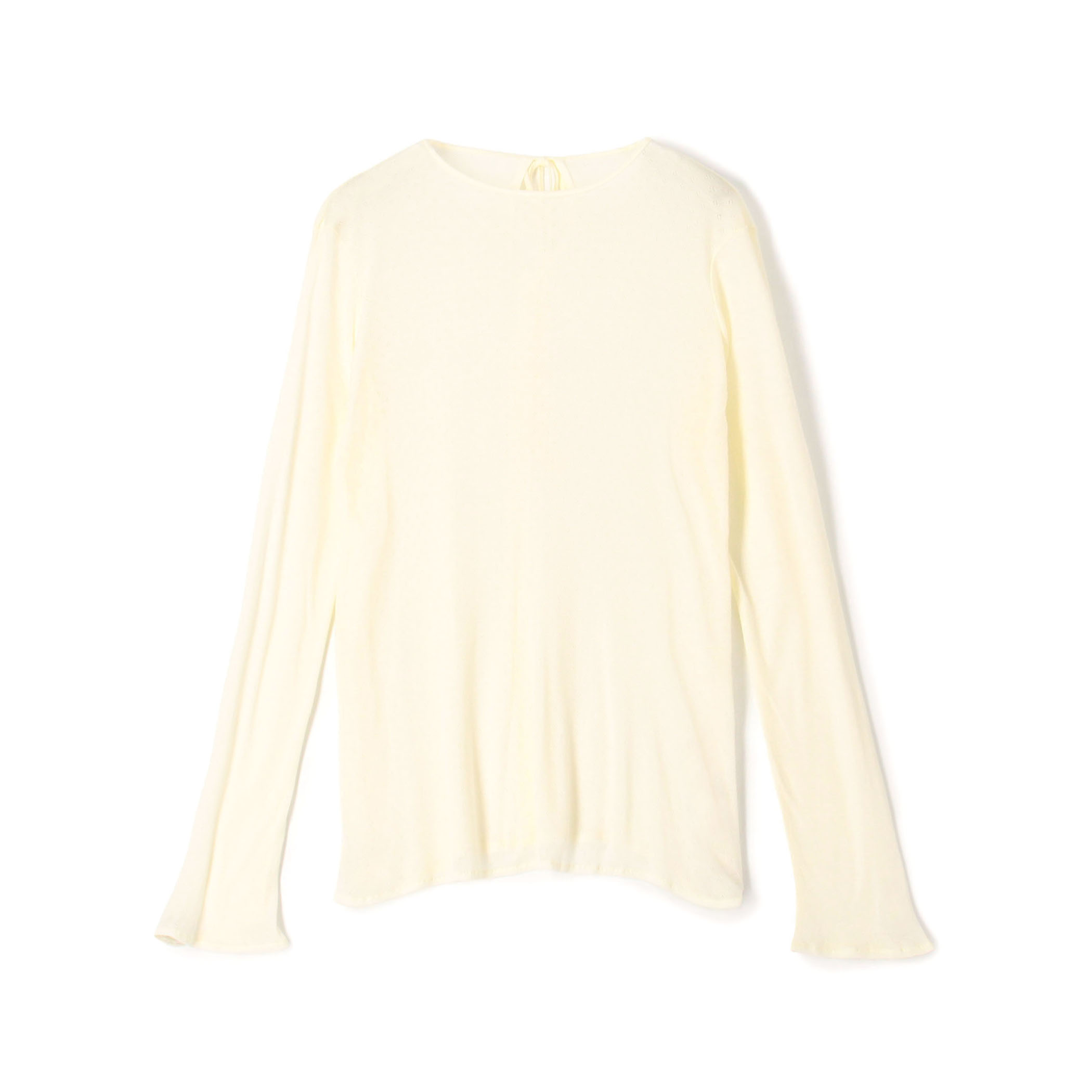 パターンメッシュ ロングスリーブプルオーバー