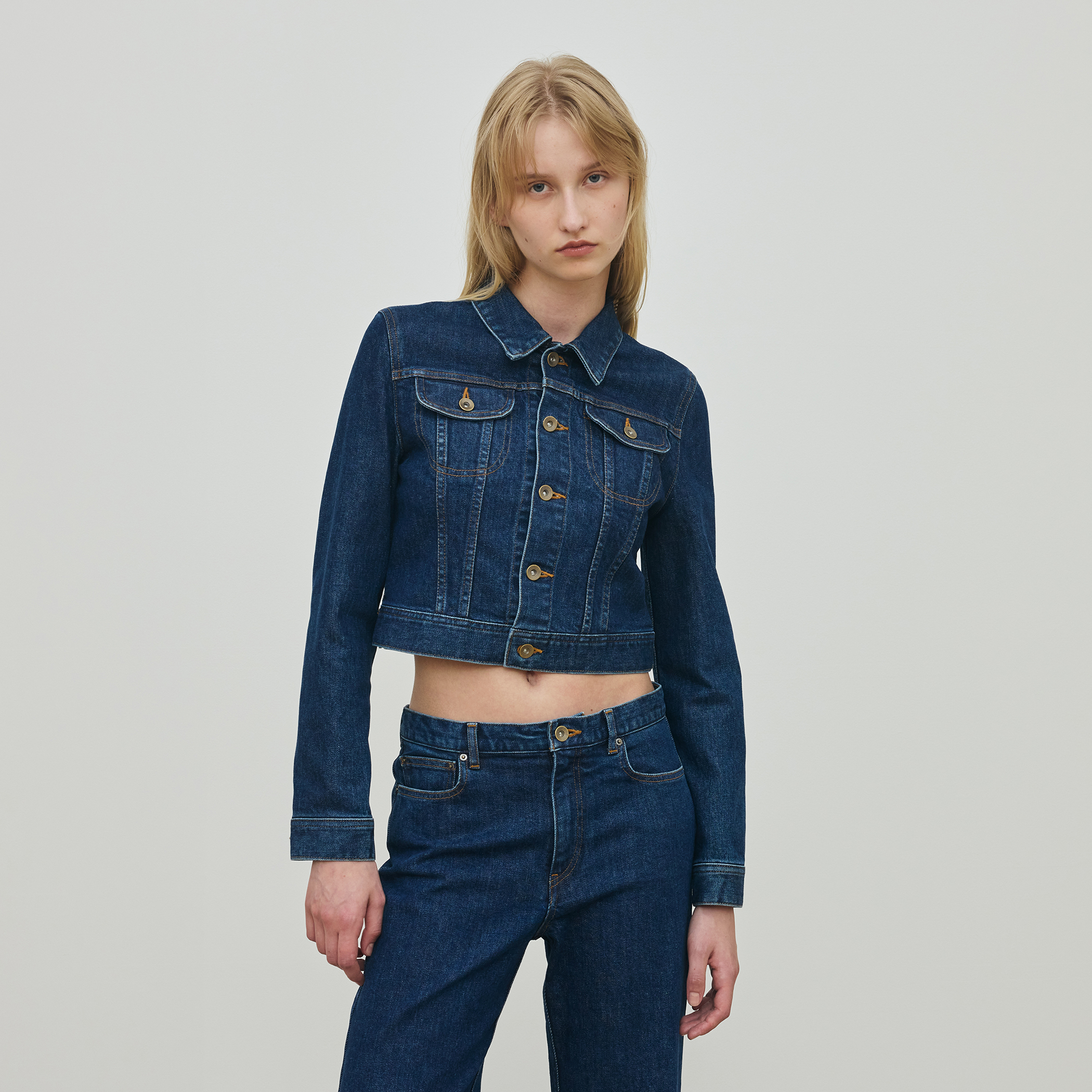 トゥモローランド　デニムジャケット コンパクトストレッチデニム ジャケット｜トゥモローランド 公式通販