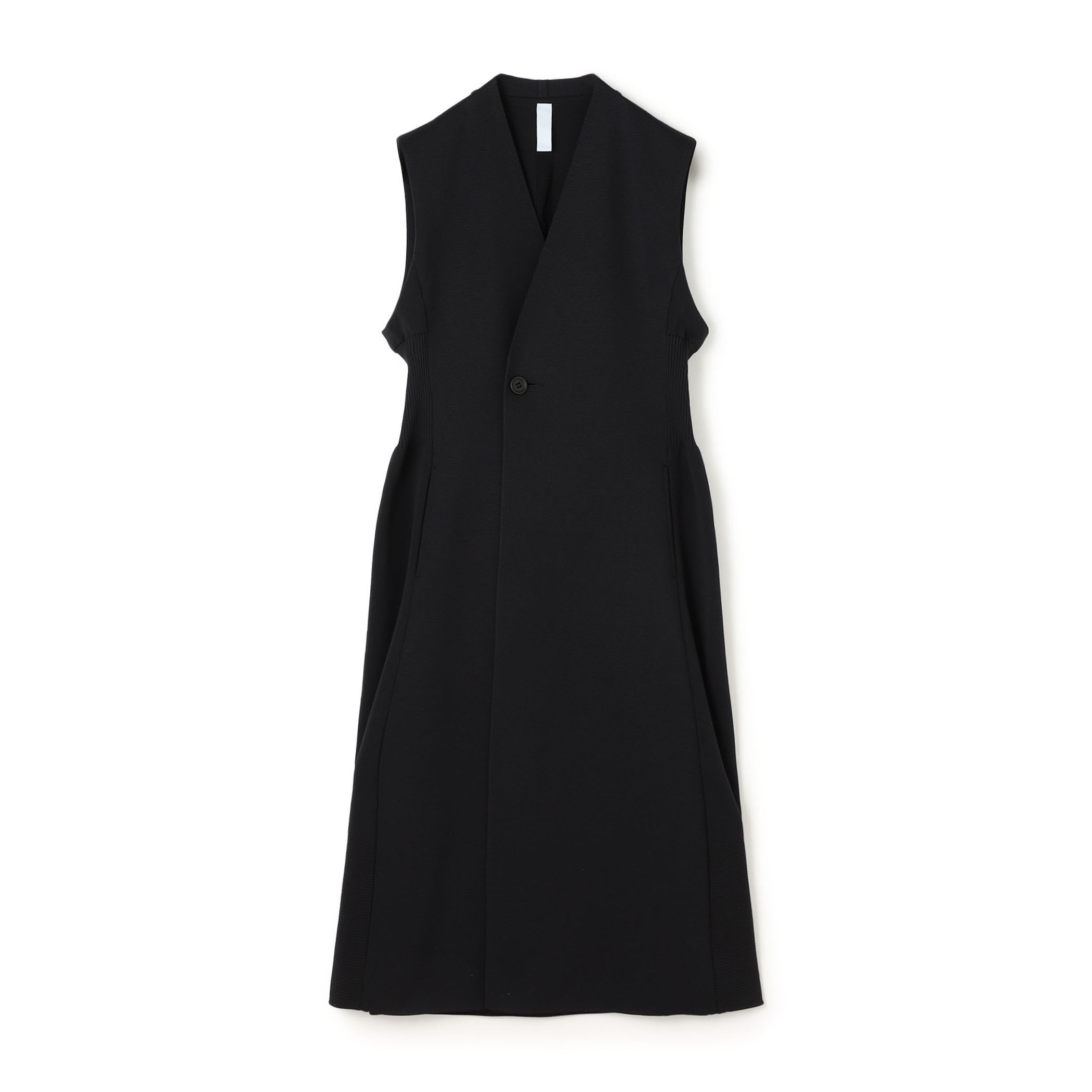 完売 CFCL MILAN COLLARLESS LONG VEST ブラック CFCL MILAN COLLARLESS LONG VEST｜トゥモローランド 公式通販