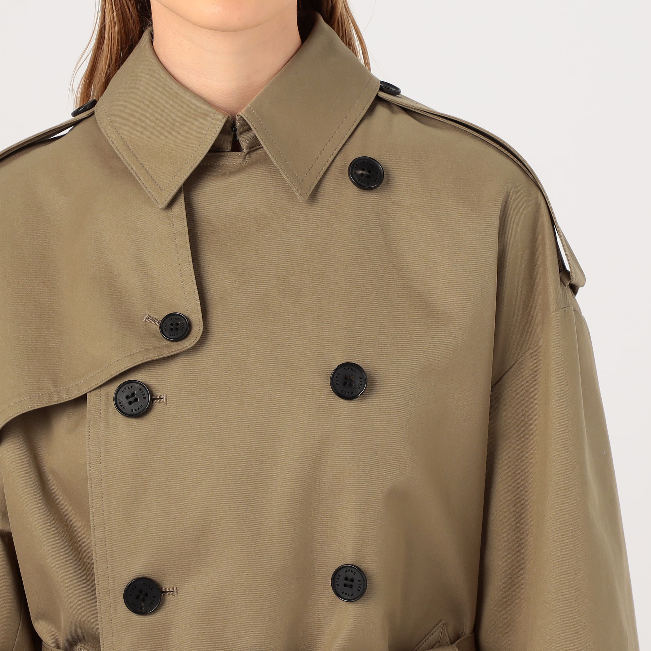 HYKE TRENCH BIG FIT｜トゥモローランド 公式通販