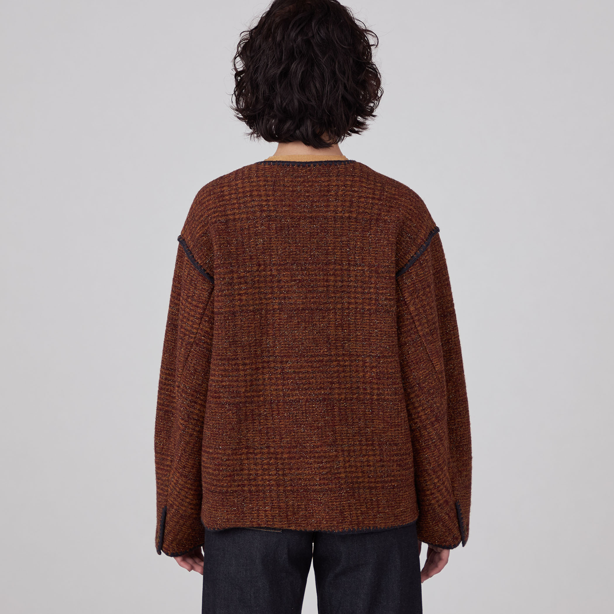 macphee チェックスパーク クルーネックジャケット チェックスパーク クルーネックジャケット｜トゥモローランド 公式通販