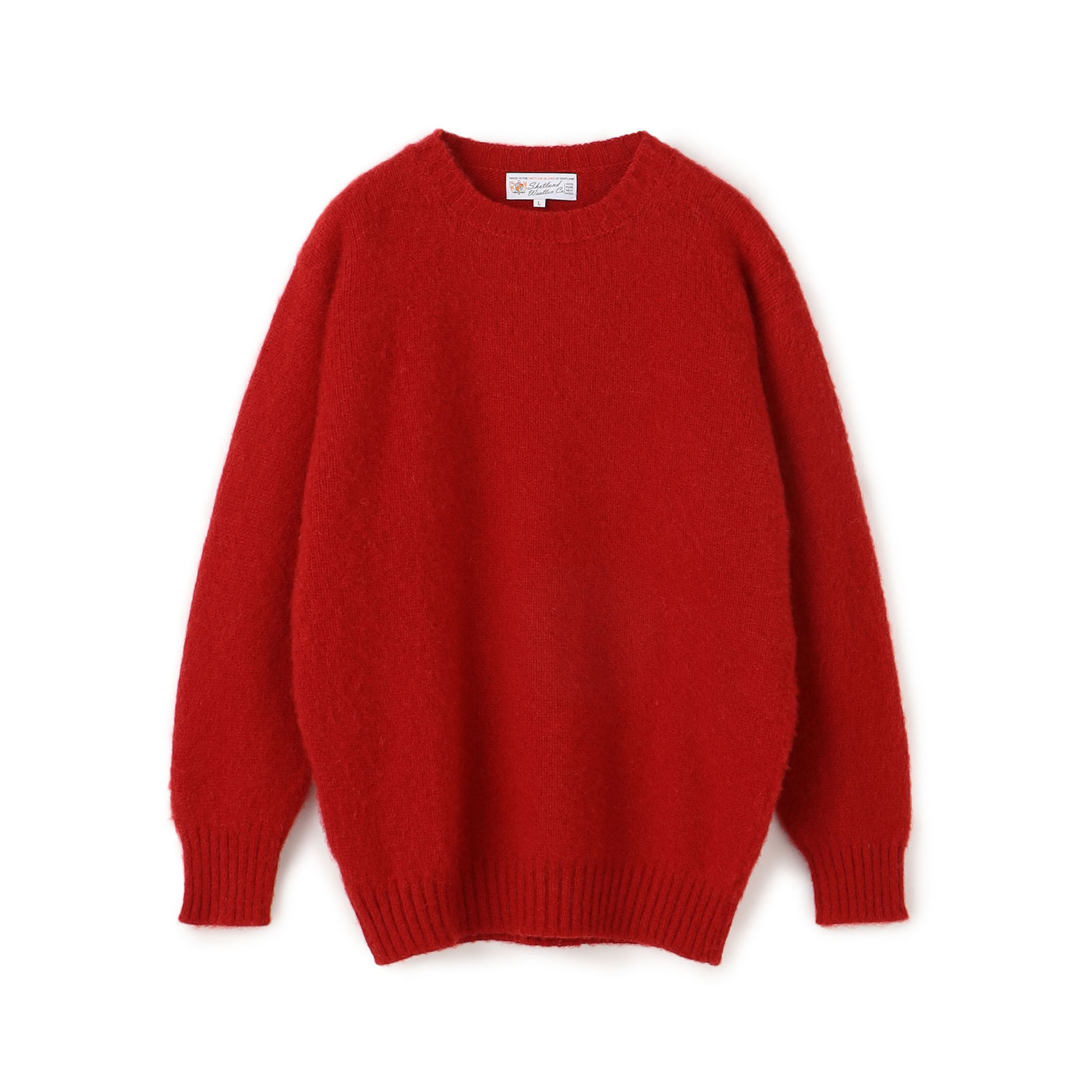 SHETLAND WOOLLEN CO. CREW NECK ウール クルーネックニットプルオーバー