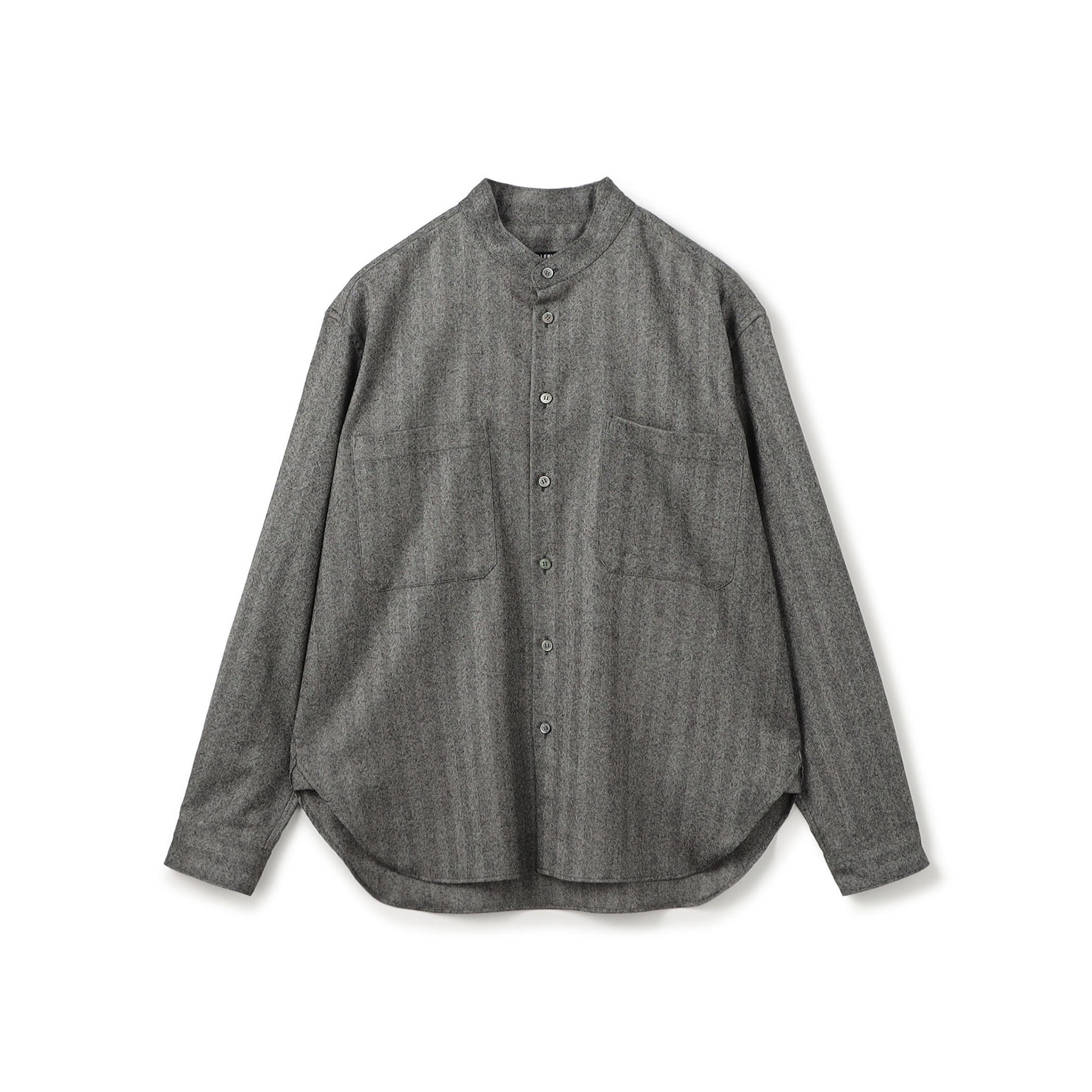 ライトフラノストレッチ スタンドカラーシャツ