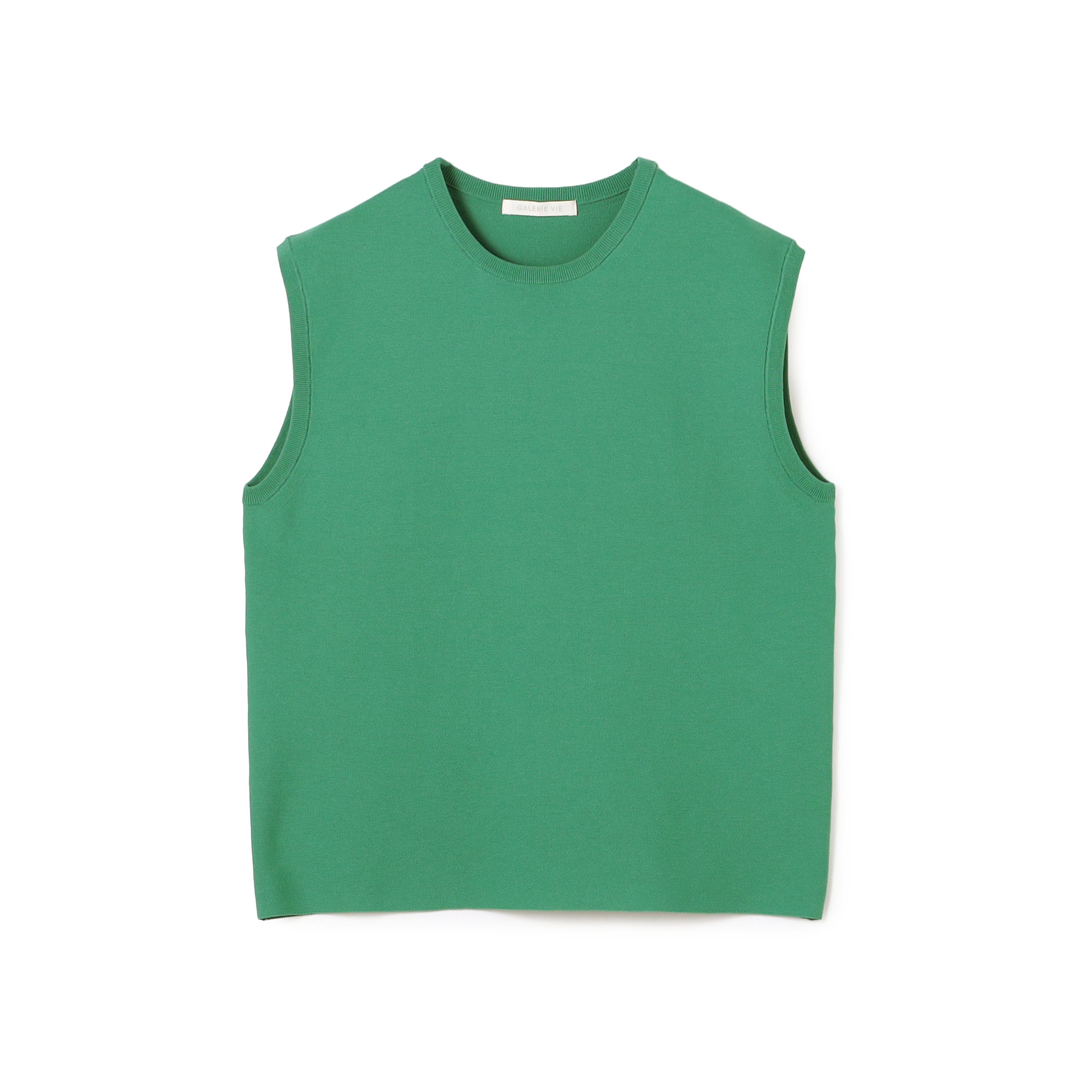 クレープコットンガーター ノースリーブプルオーバー