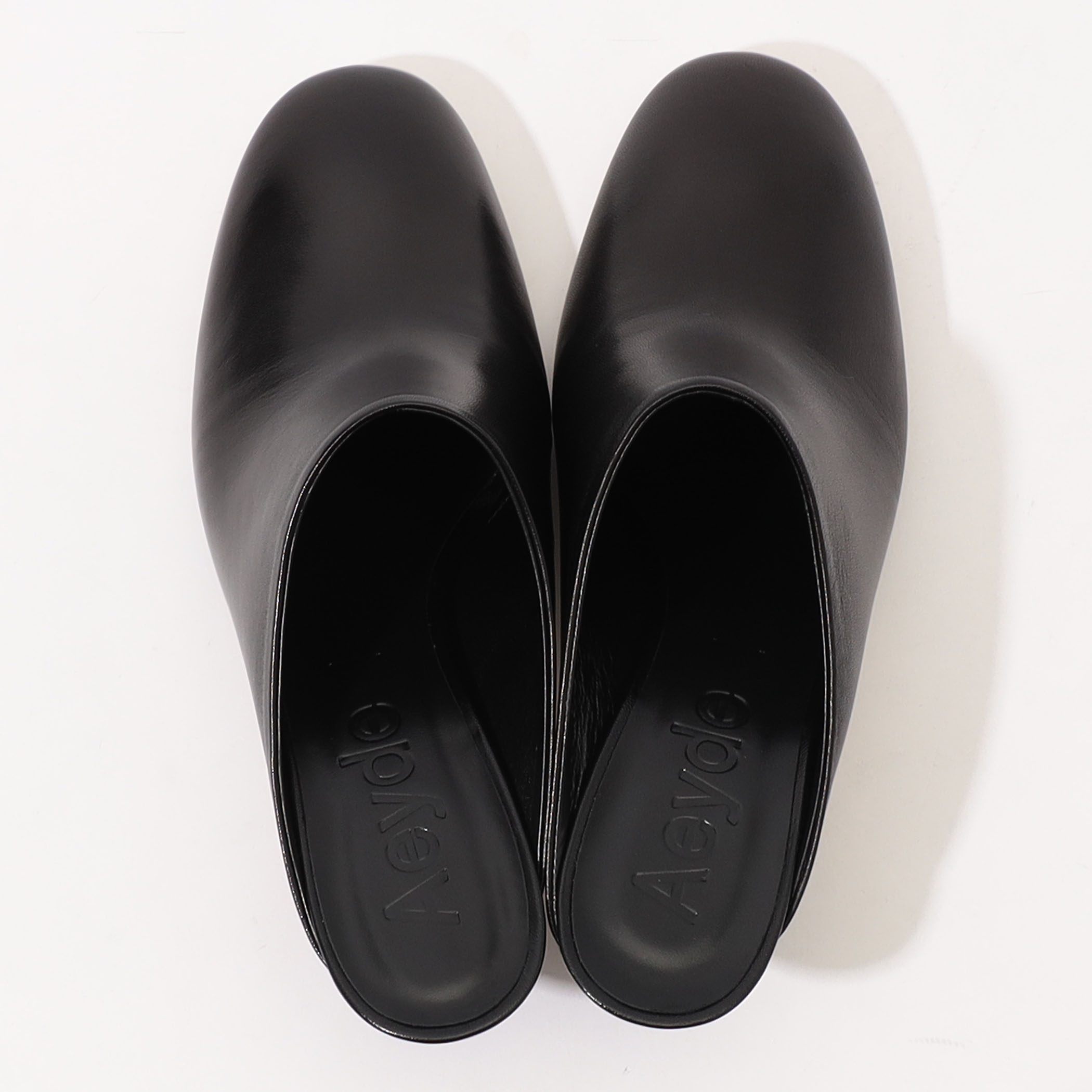 サンダル・ミュール aeyde Melia Sandals - Aeyde - Leather - Black AEYDE Melia Nappa Leather Heels | Shopbop