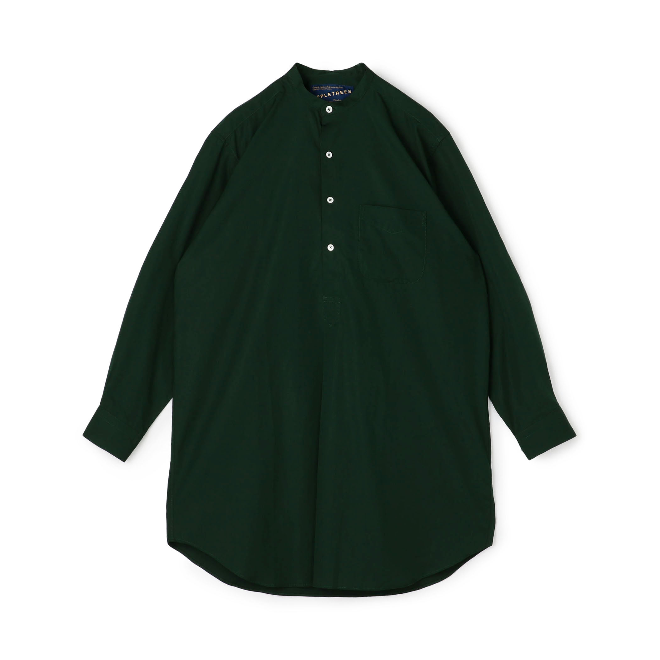 APPLETREES BAND COLLAR LONG SHIRTS ロングバンドカラーシャツ