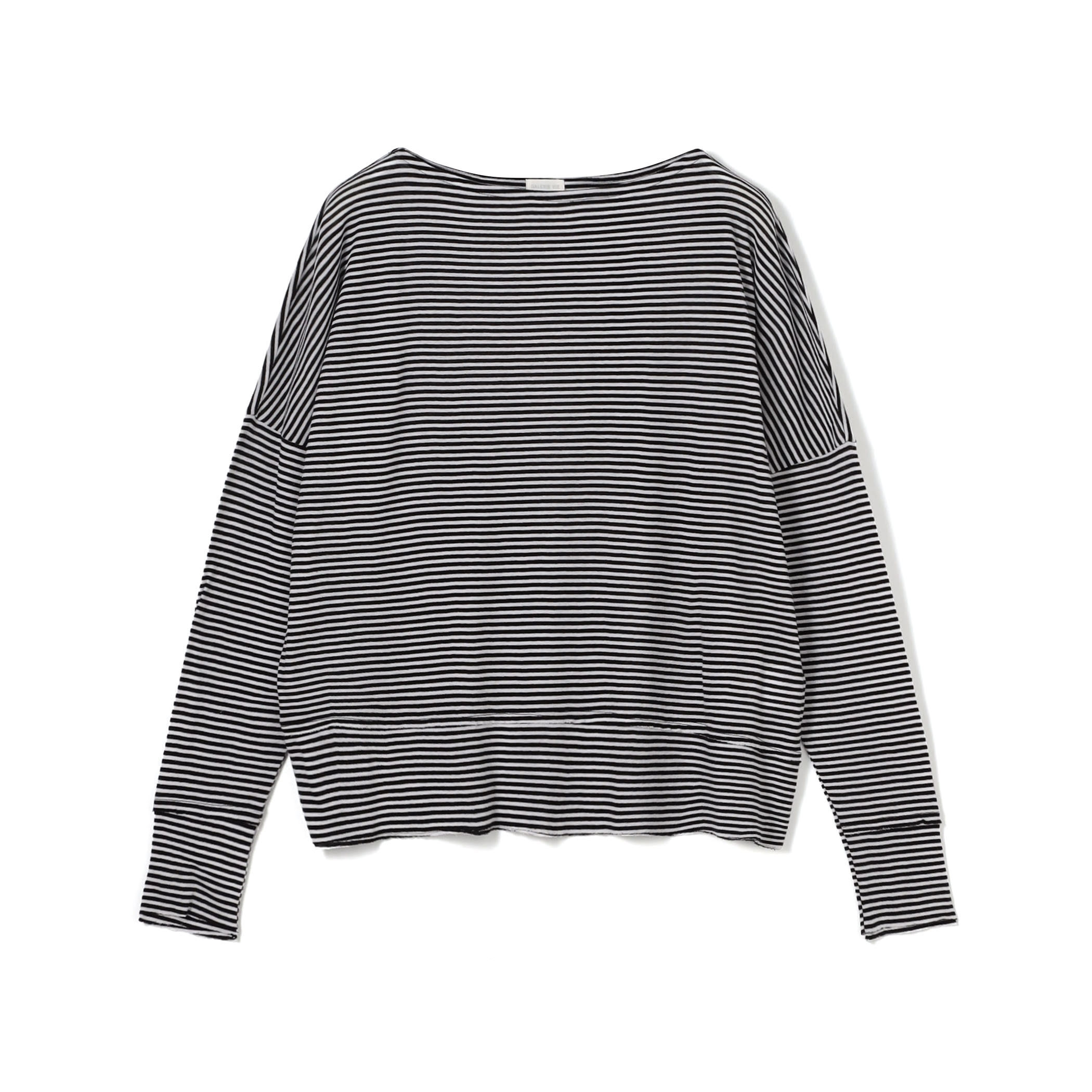 ガーゼフライス ボートネックプルオーバー