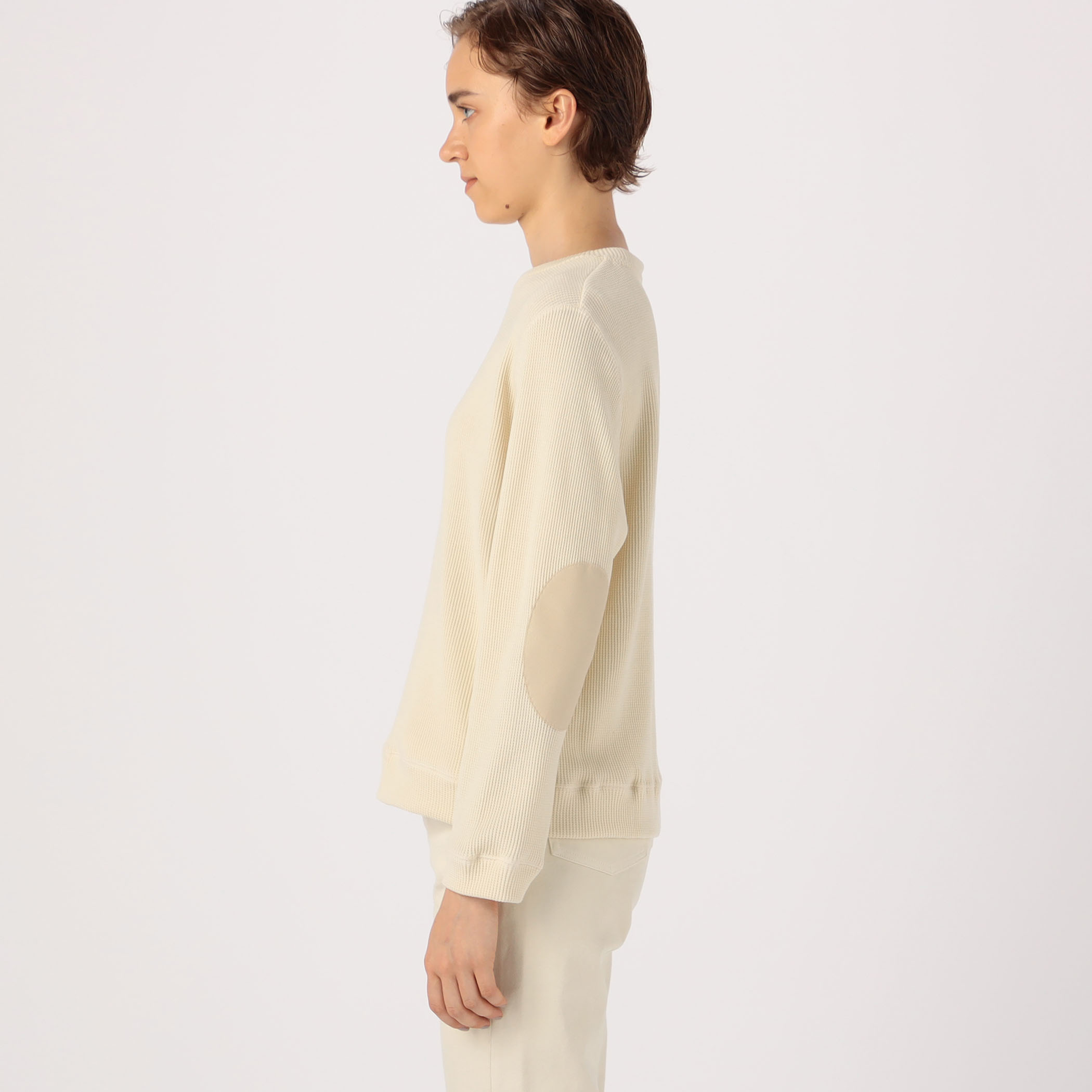 【GALERIE VIE】ウールコットンワッフル ラウンドネックプルオーバー item6319bc62882df.jpg