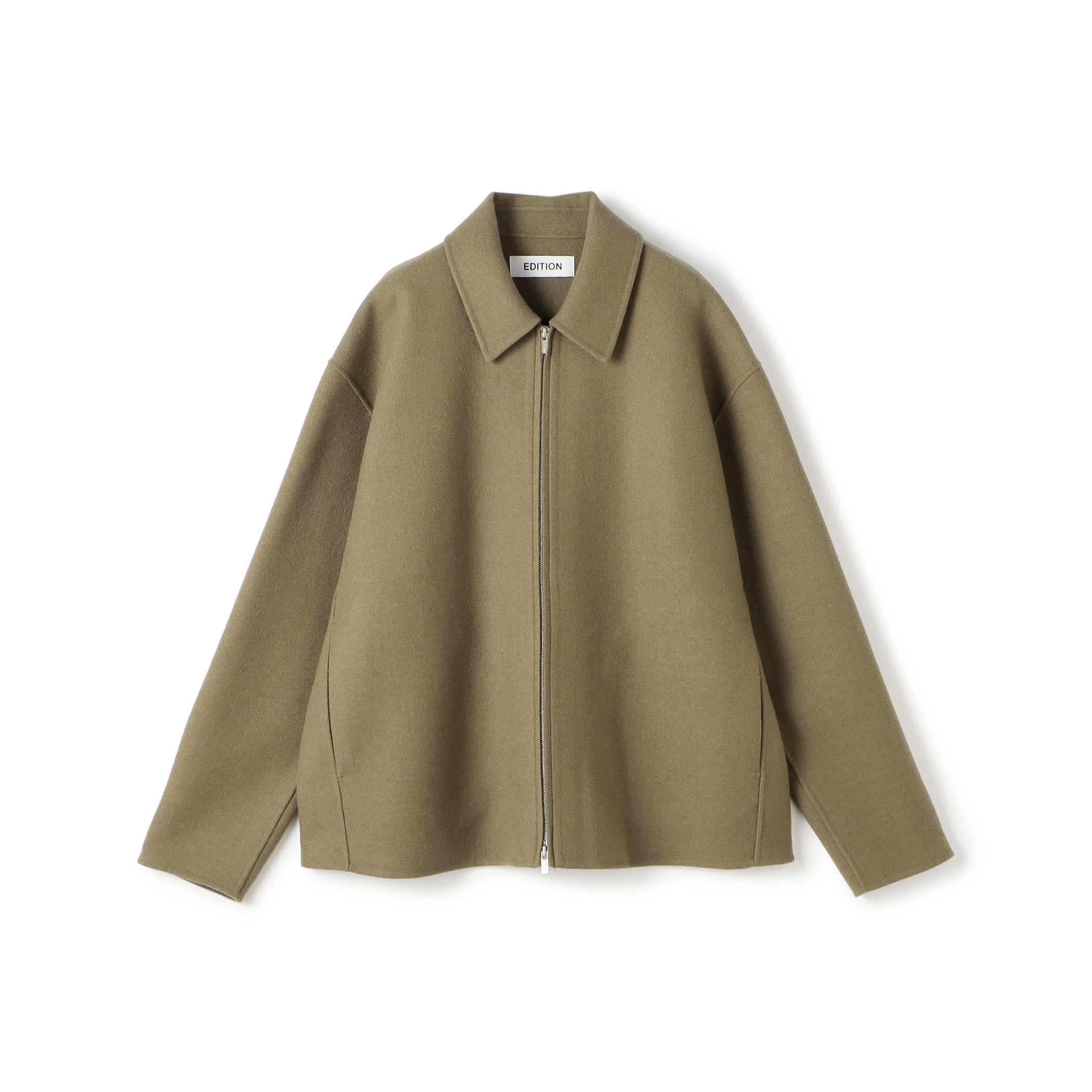 【WEB先行予約】ウールカシミヤ ダブルフェイス ジップブルゾン