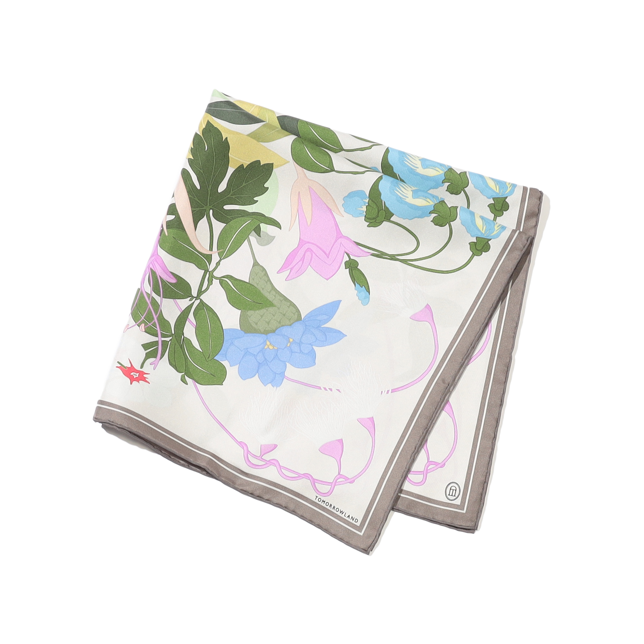 ATELIER TOMORROW FLOWER シルクスカーフ