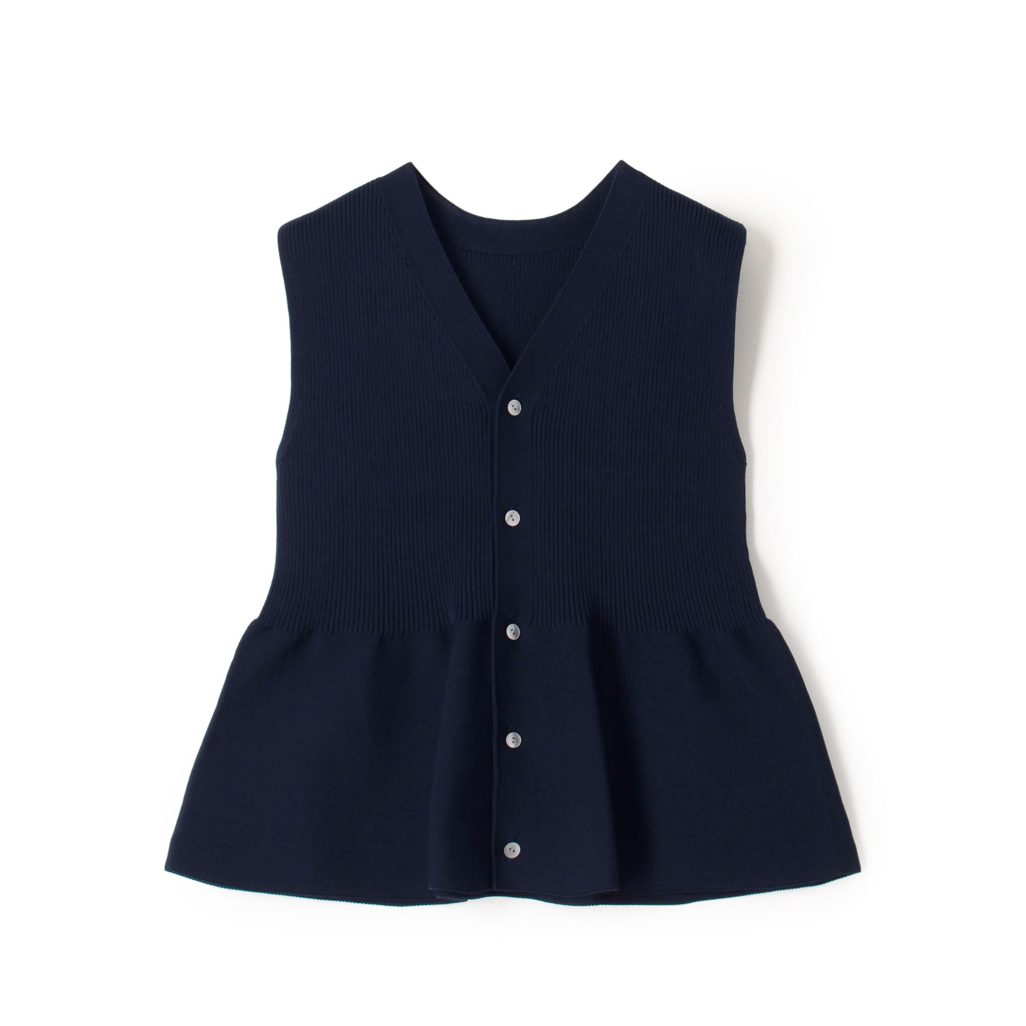 【WEB先行予約】フォームニット ペプラムベスト