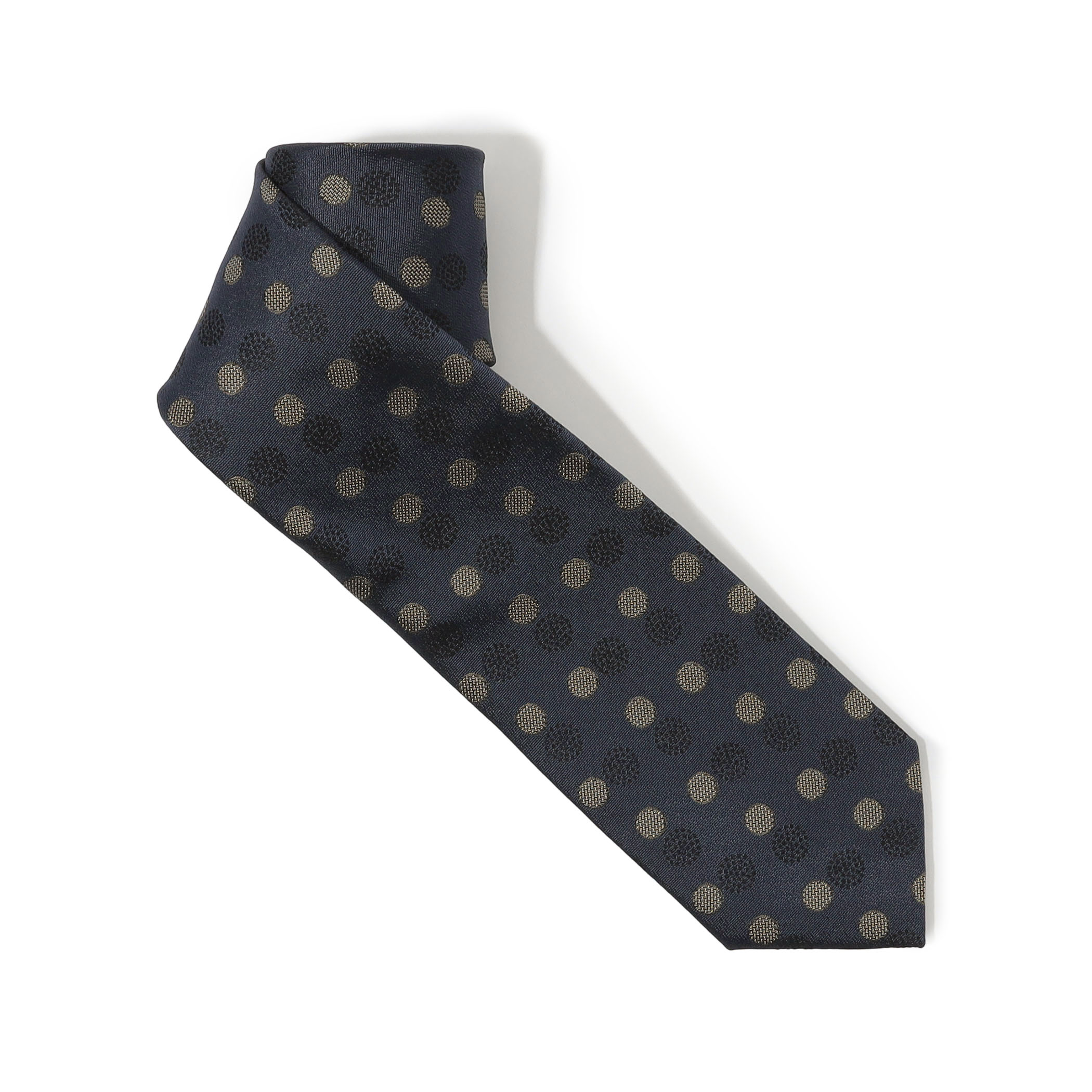 TOMORROWLAND シルクジャガード ドット柄ネクタイ｜トゥモローランド