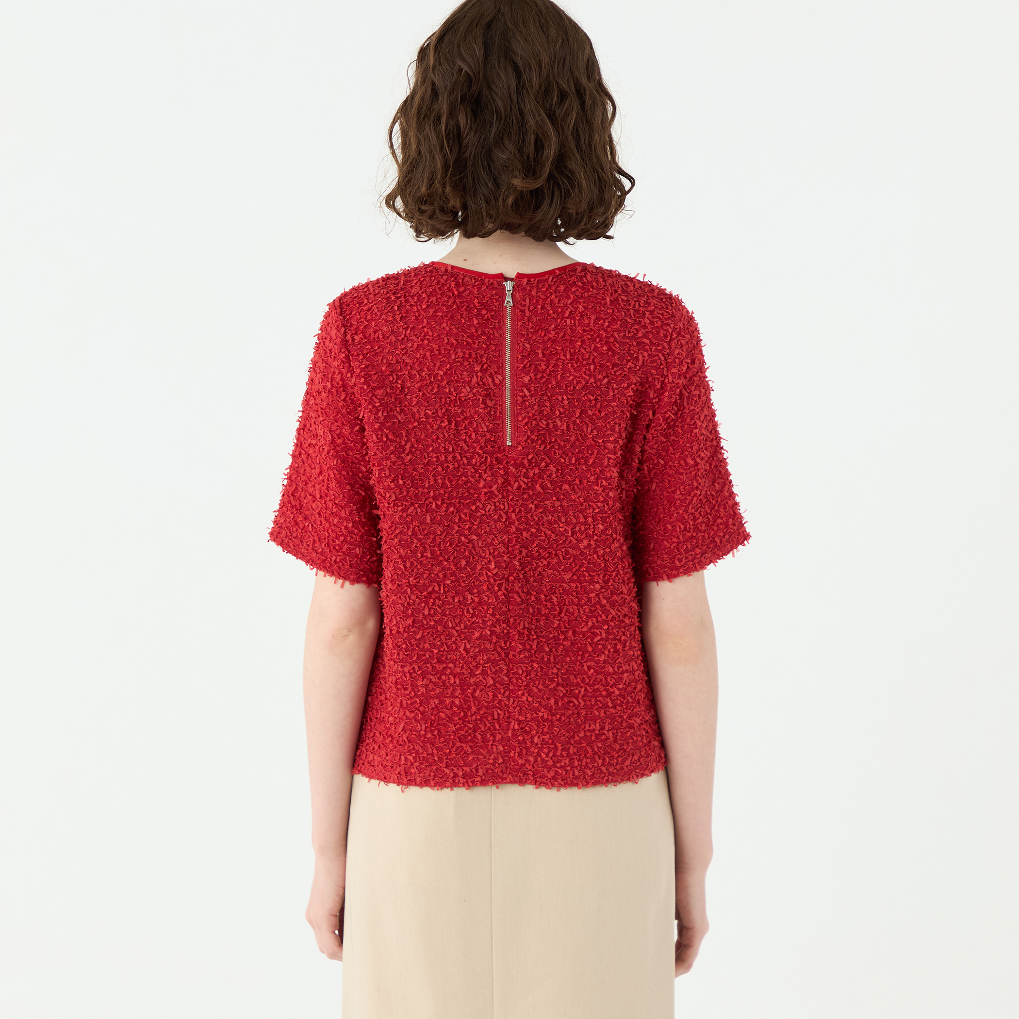 ファンシーヤーンツイード ショートTブラウス｜トゥモローランド 公式通販